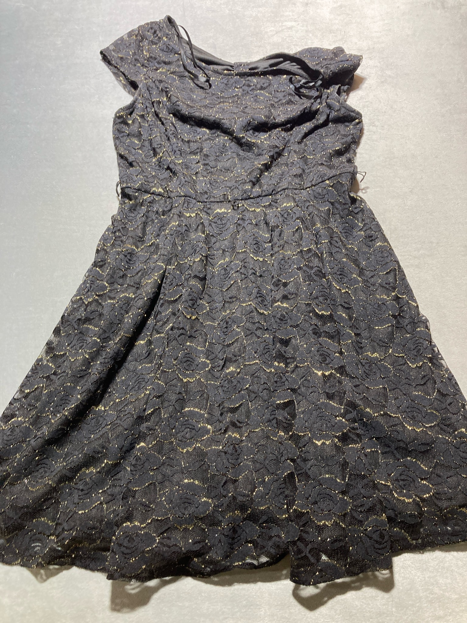 Black Floral Lace Dress