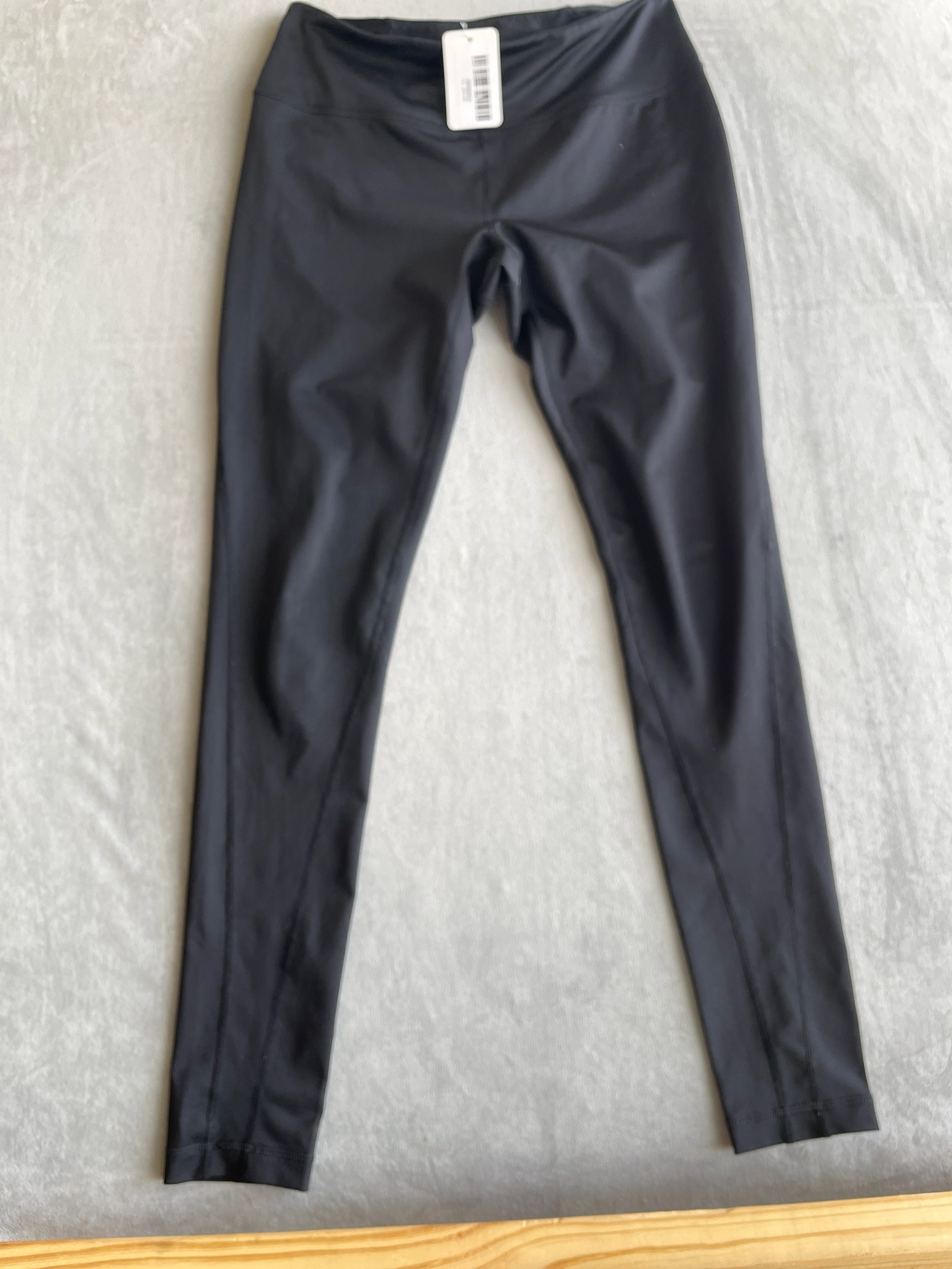 Zella Black Coated Leggings Size M