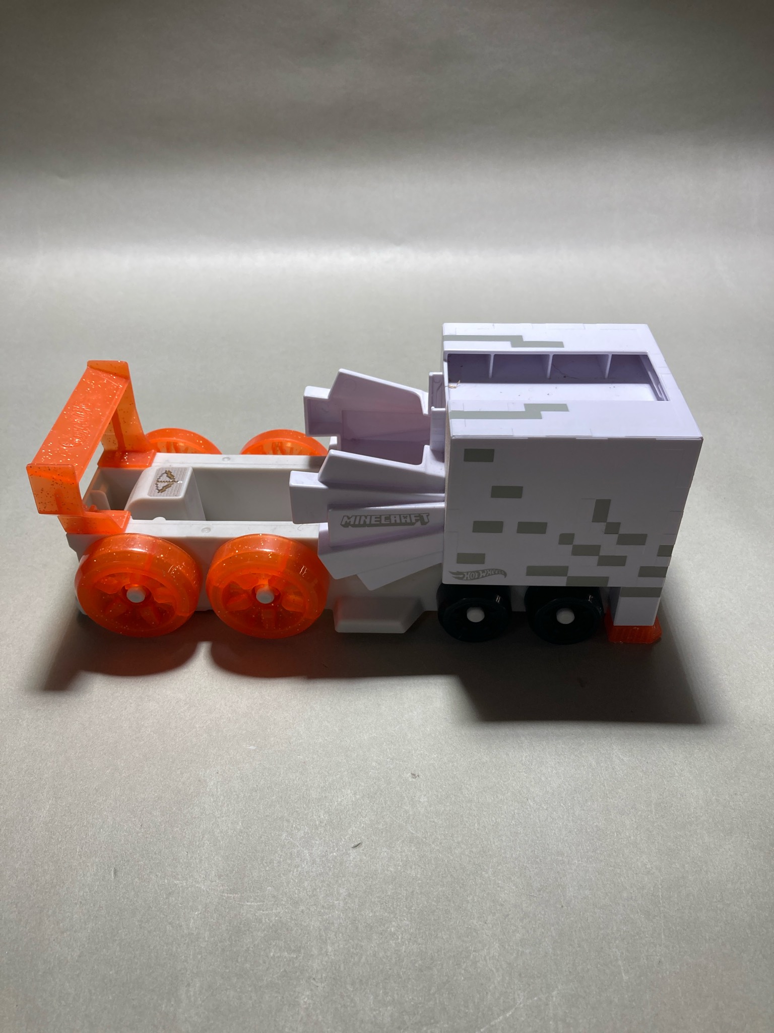 Hot Wheels White Pixel Cube Toy Car