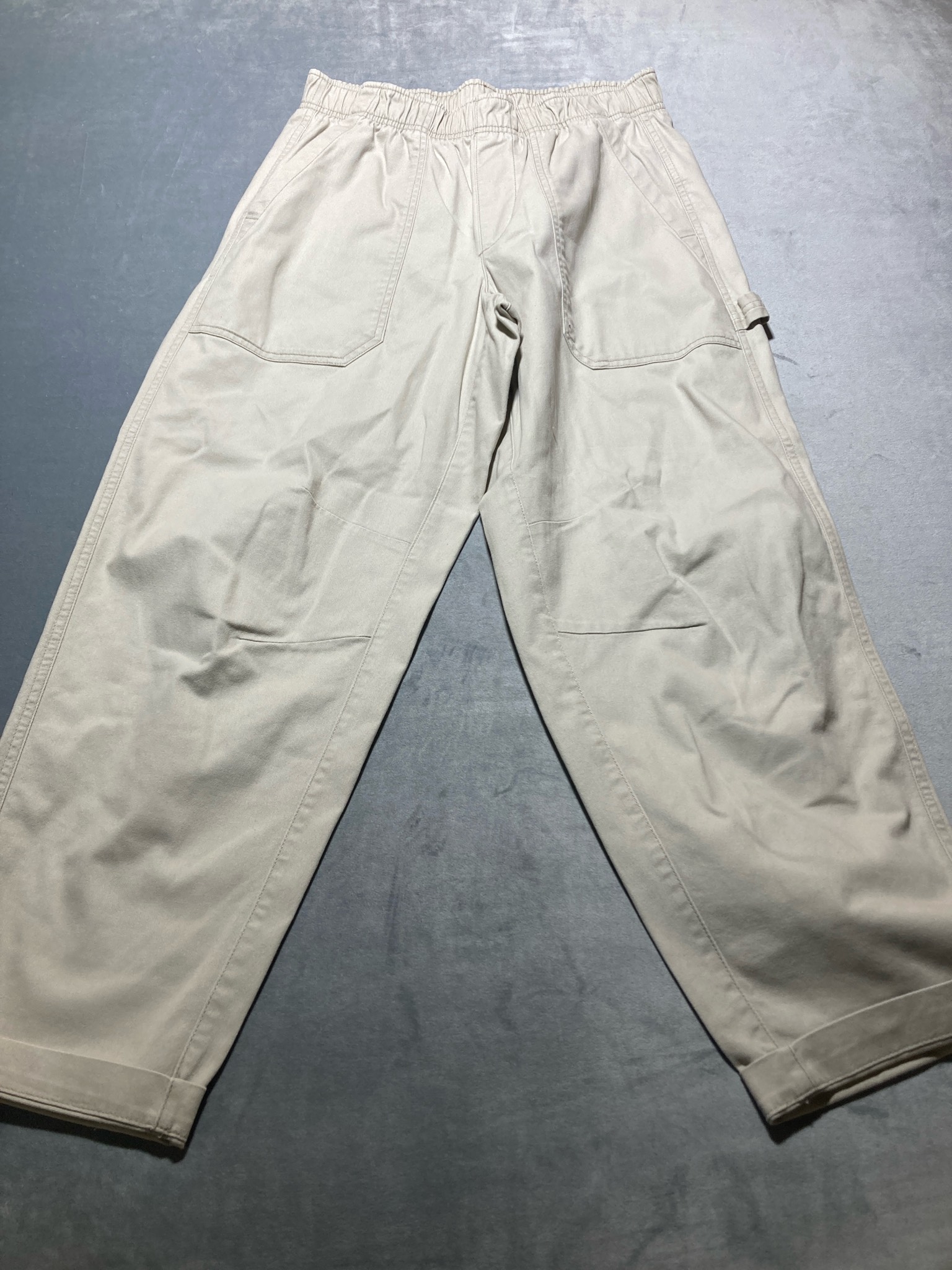 Old Navy Beige Twill Pull-On Pants Size S