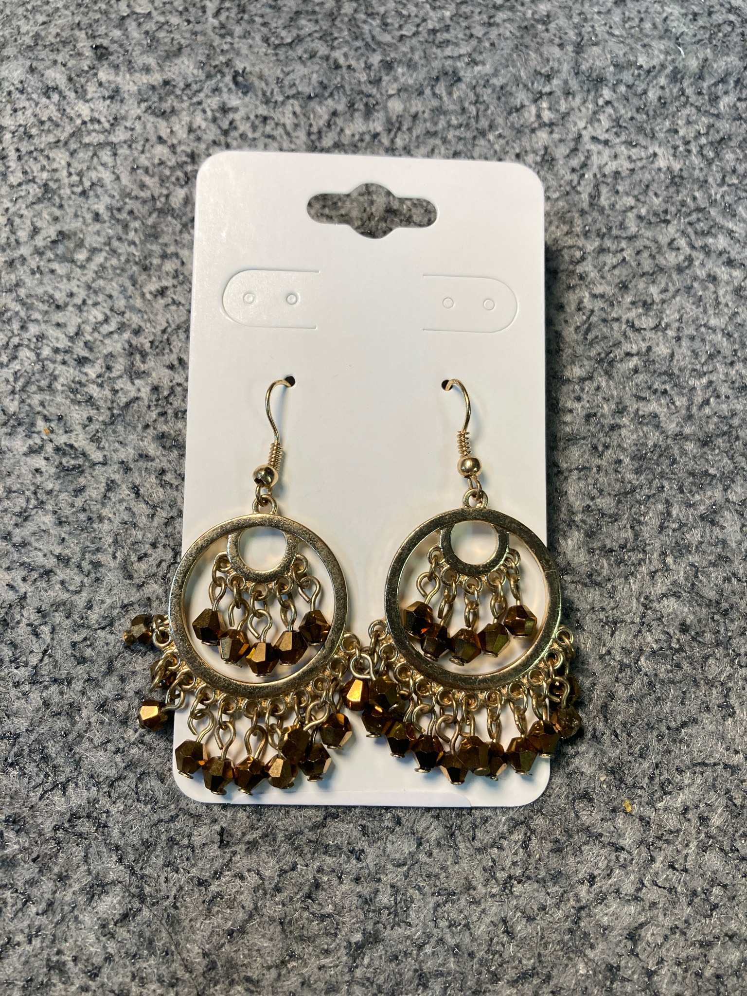 Gold Tone Chandelier Earrings