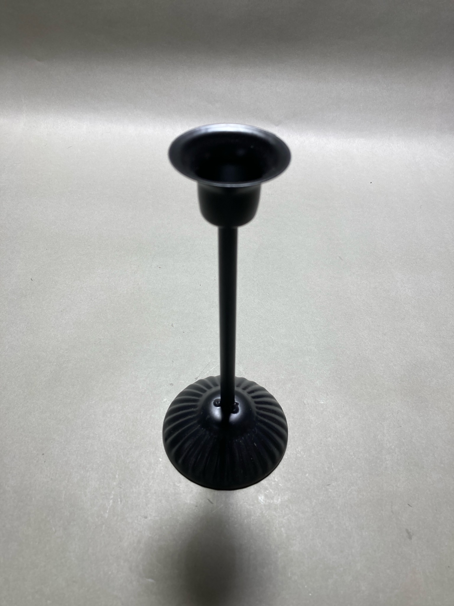 Black Matte Metal Candlestick