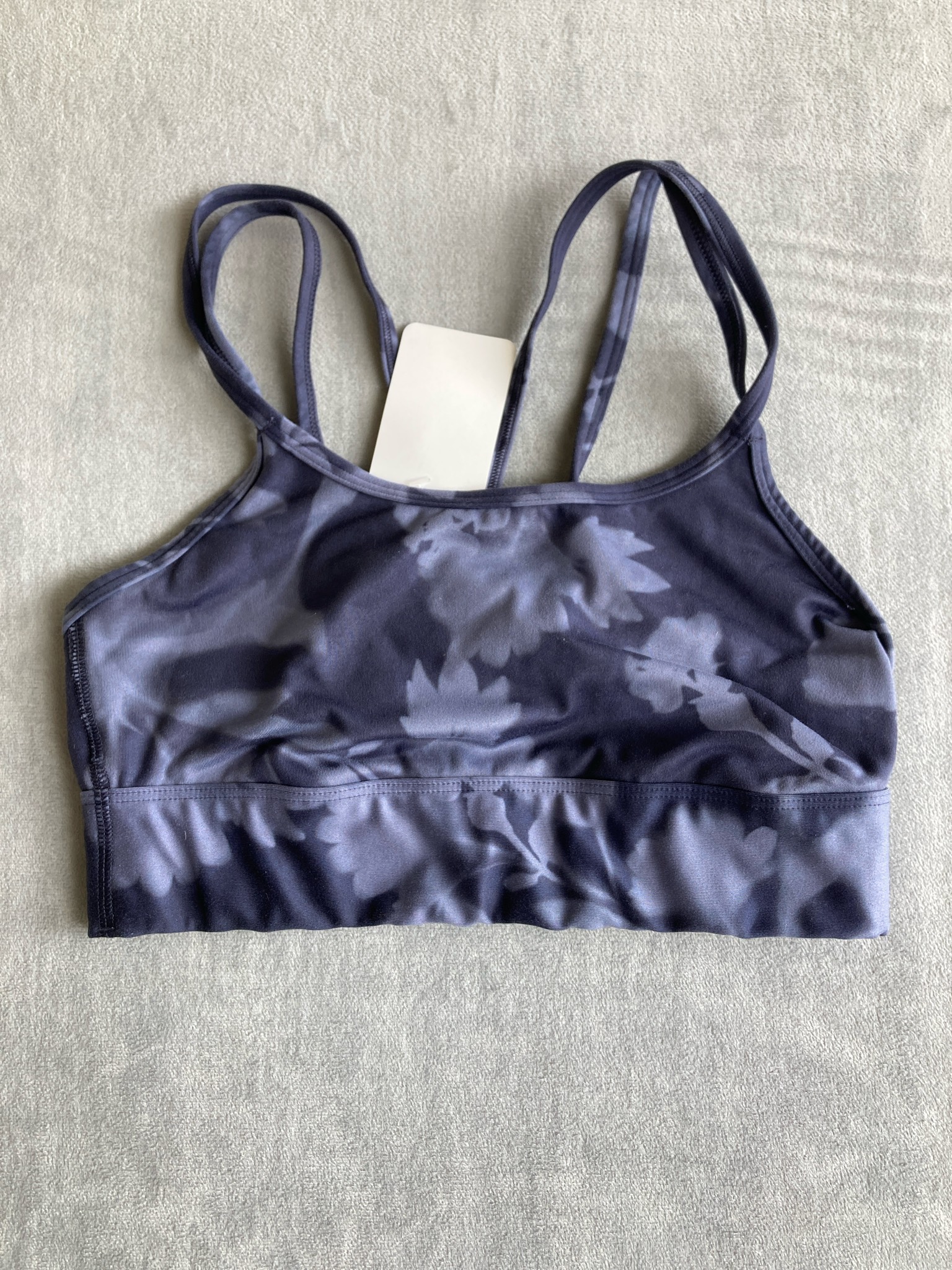 All in Motion Navy Tonal Tie-Dye Sports Bra Size XS