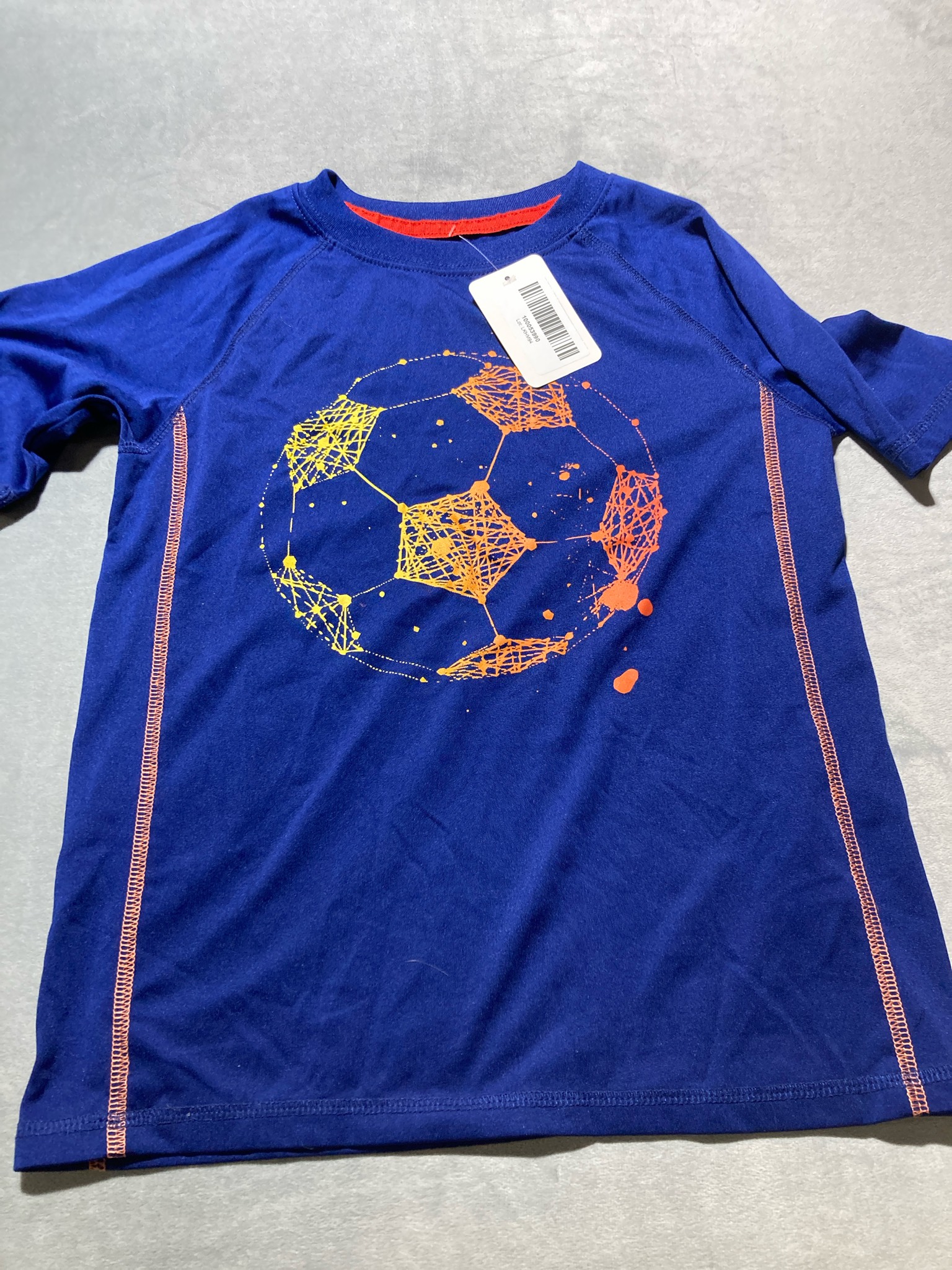 Cat & Jack Royal Blue athletic graphic shirt size small 6/7