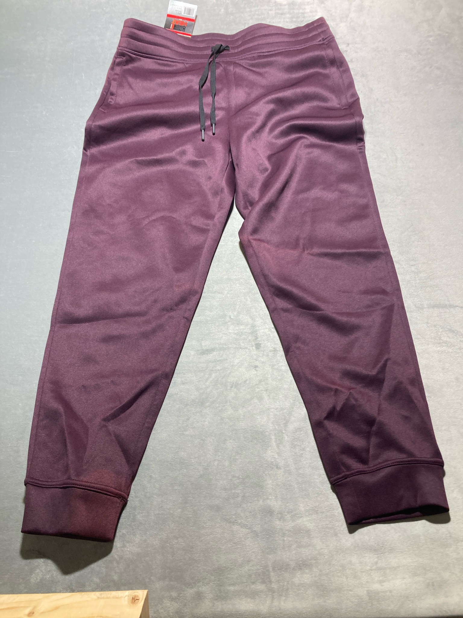 32° Plum Synthetic Knit Jogger Sweatpants Size Medium