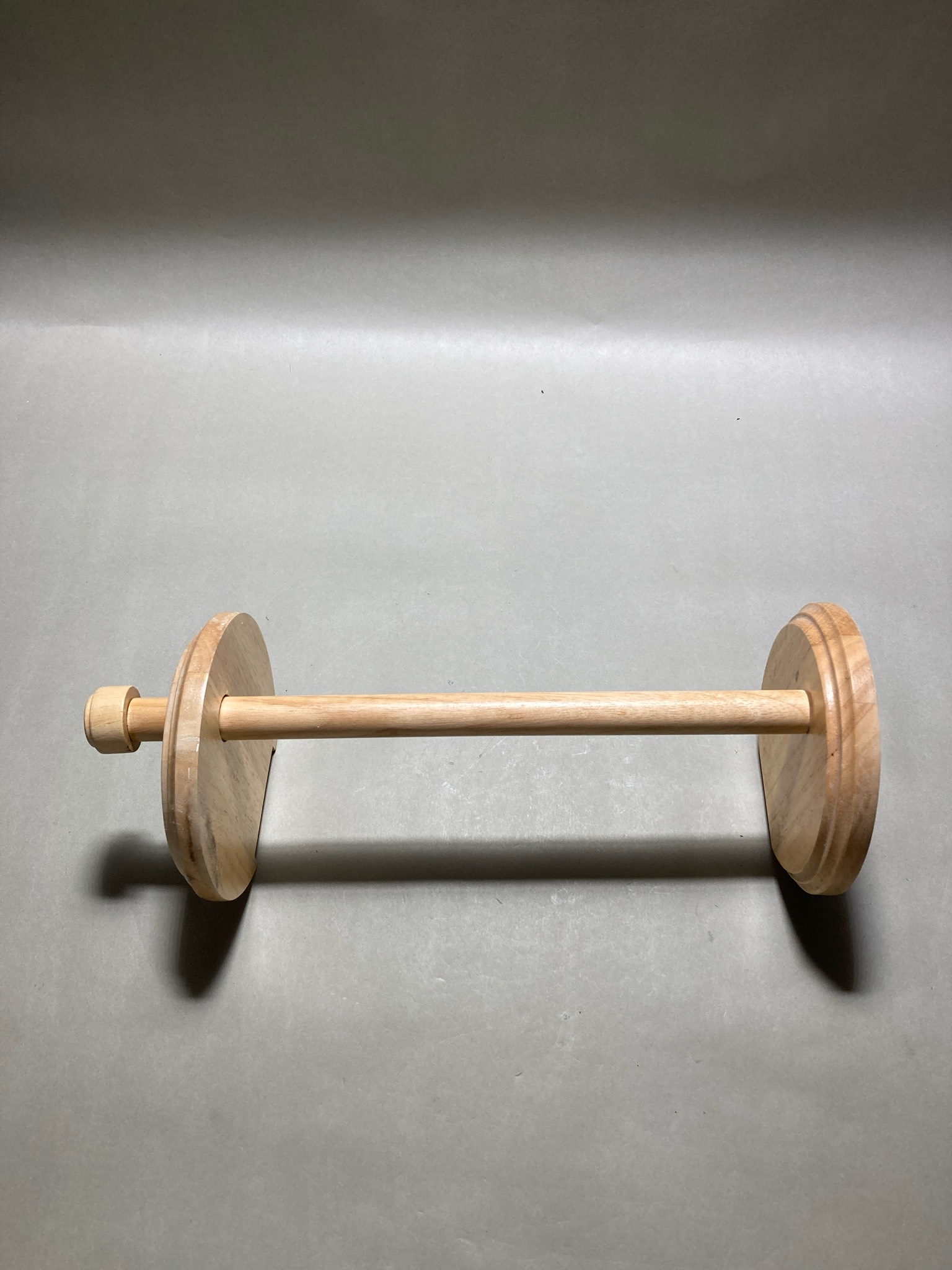 Natural Wood Wall Mount Roll Holder