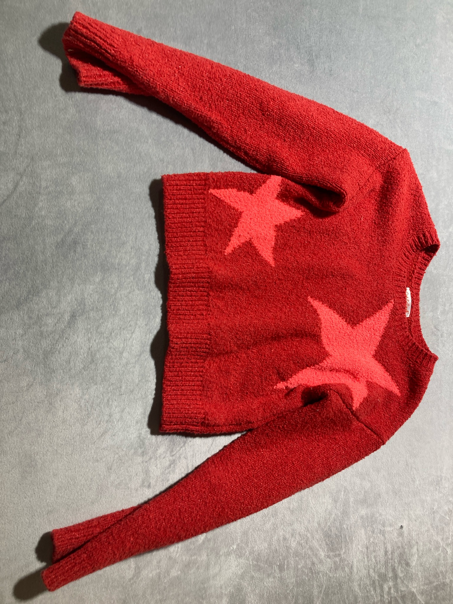 Cat & Jack Red polyester blend sweater size 4/5