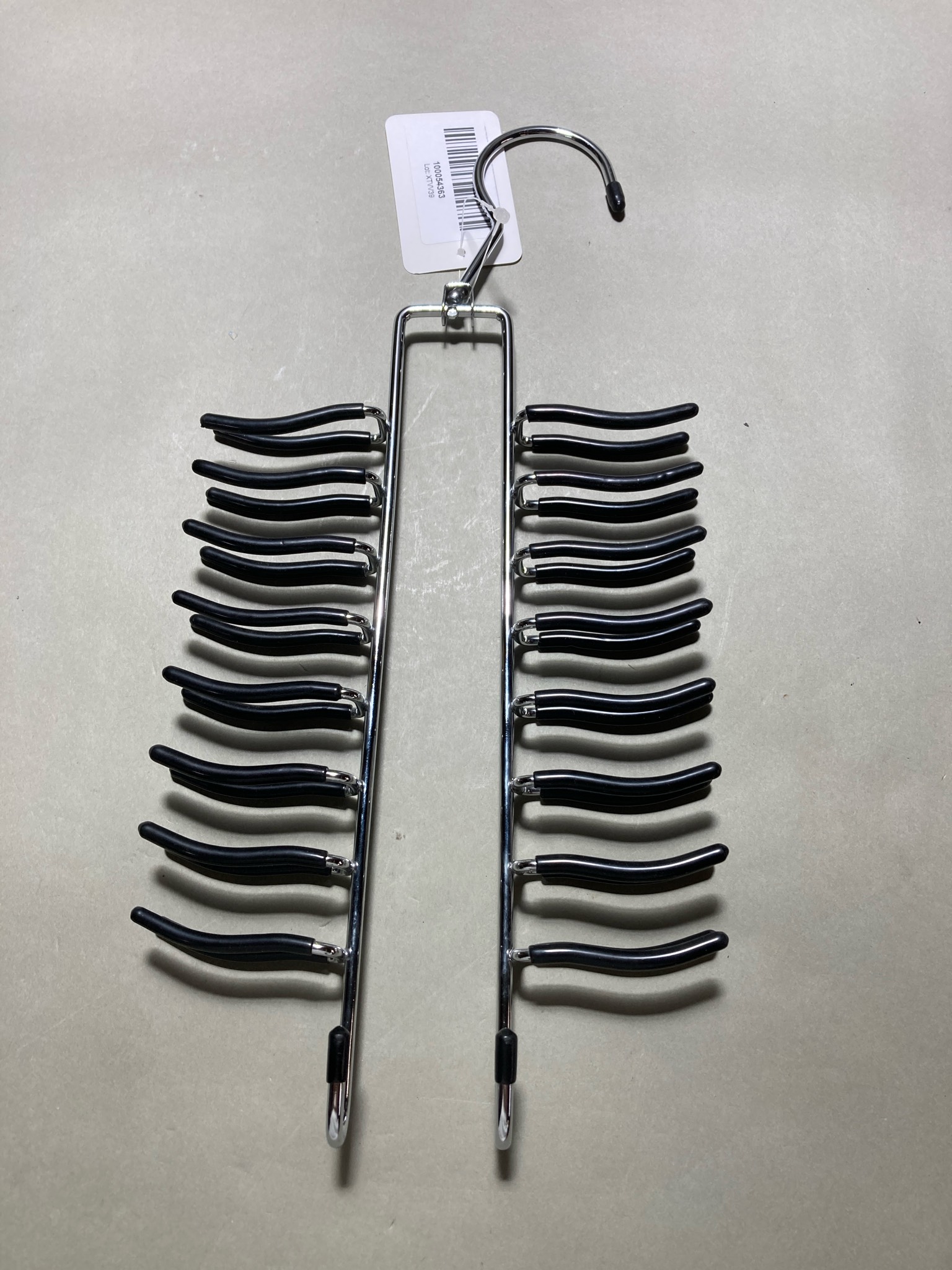 Silver Double-Rail Accessory Rack