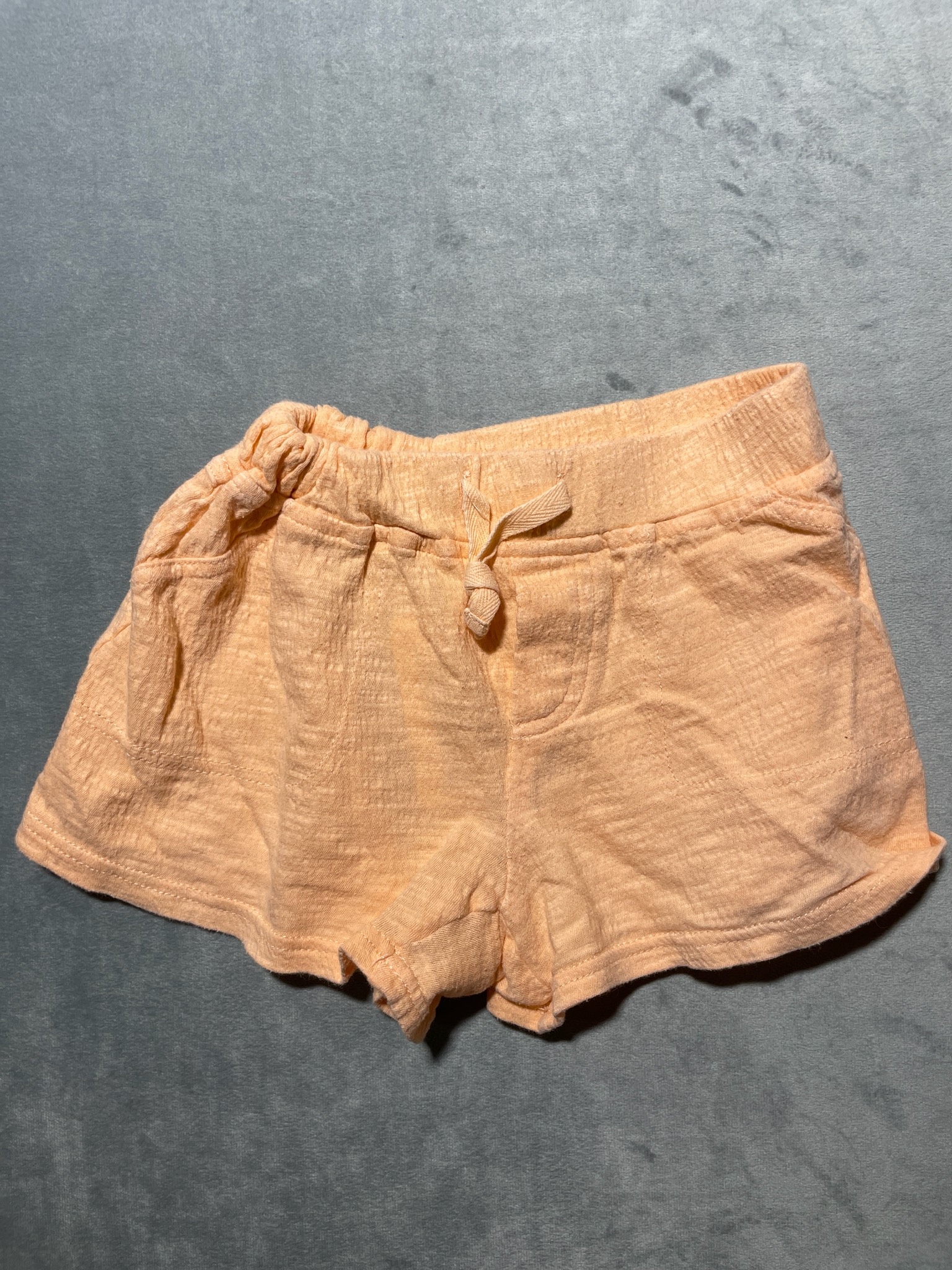 First Impressions Peach Cotton Blend Shorts Size 18 months