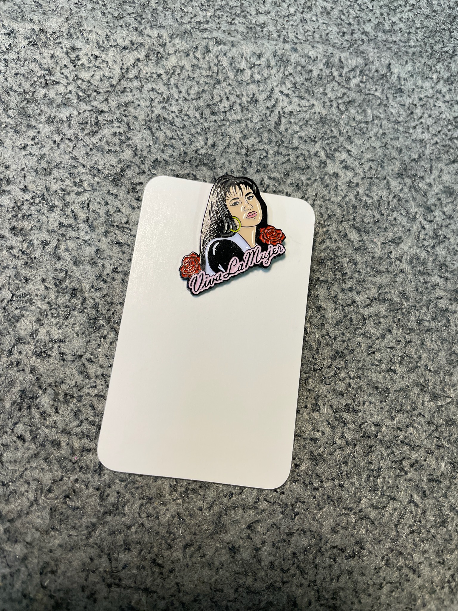Viva La Mujer Enamel Pin