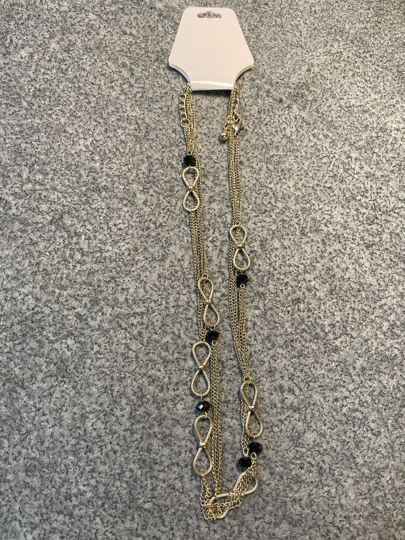 Gold Tone Multi-Strand Necklace
