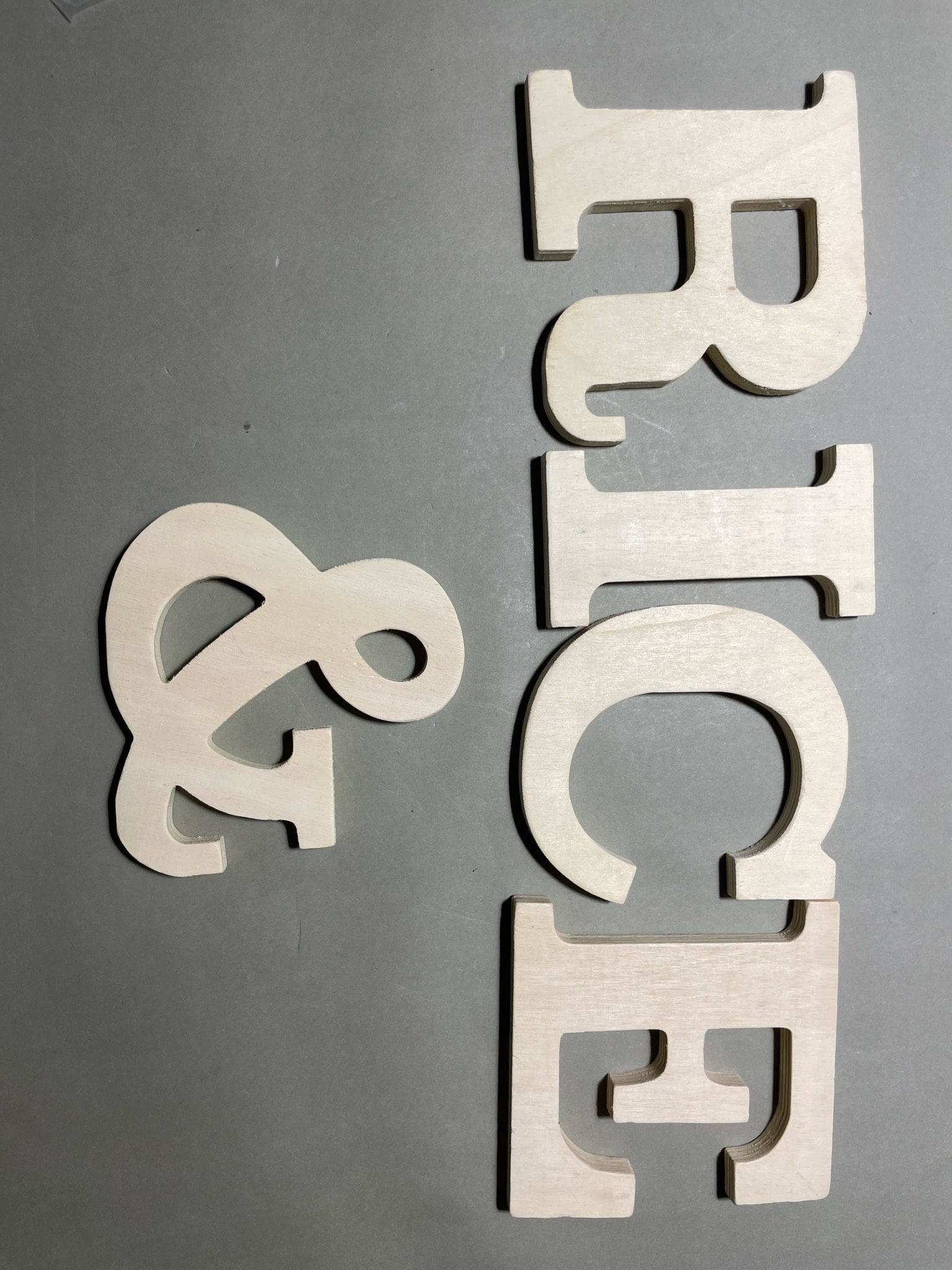 Target Natural Wood Unfinished Monogram Letters