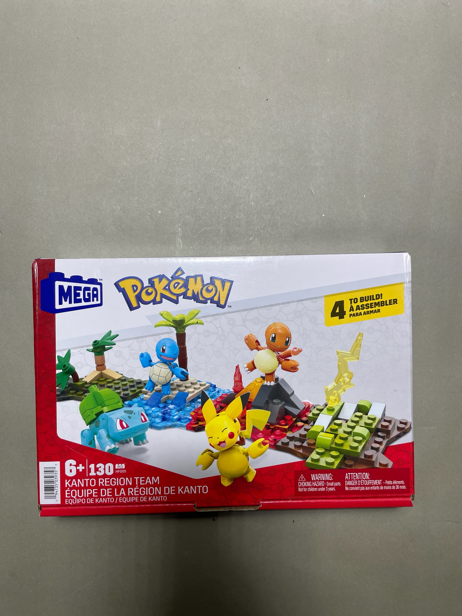Mega Construx Red Multicolor Pokémon Building Set Size 130 pcs