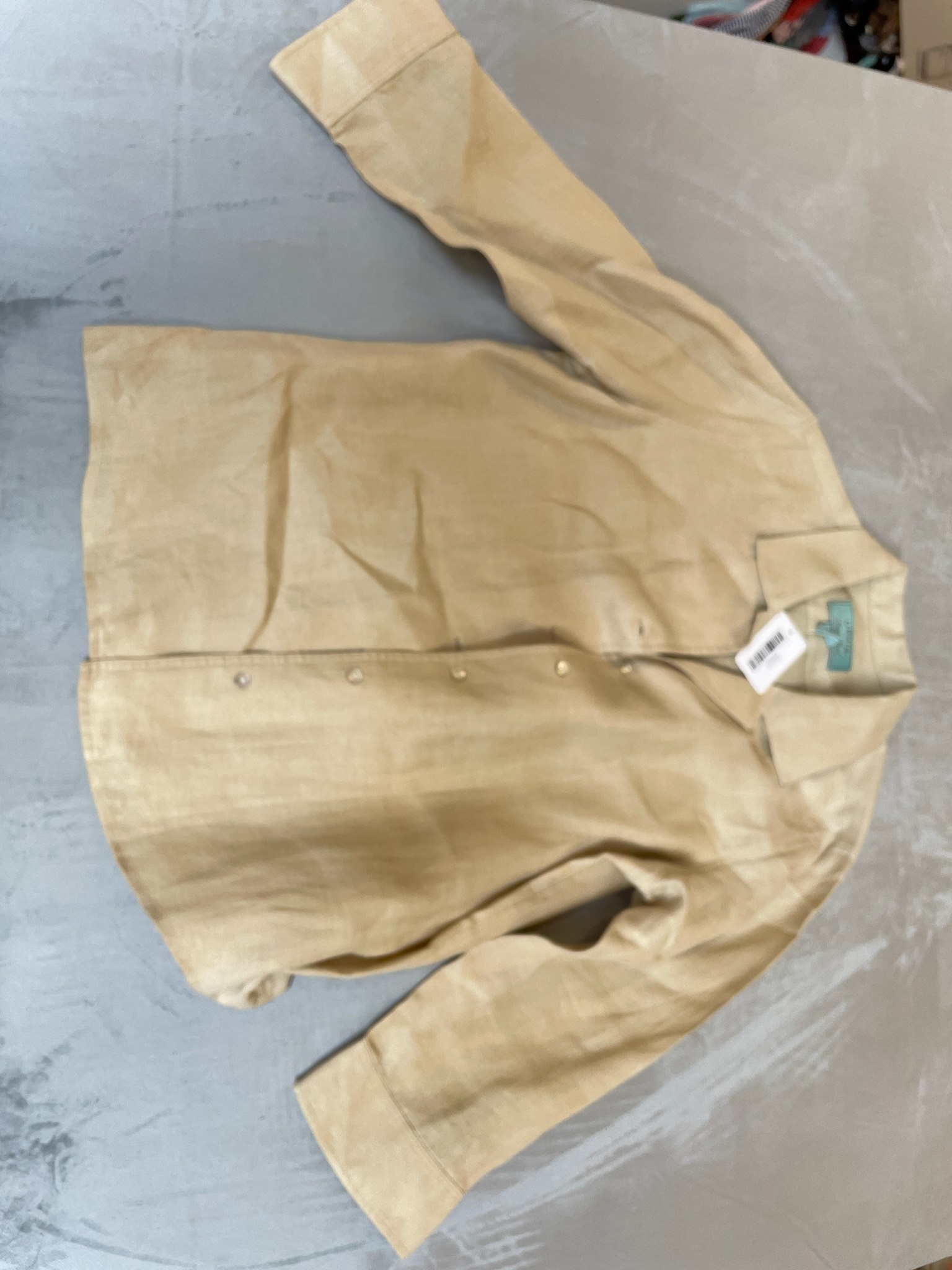 Orvis Tan Button-Up Shirt