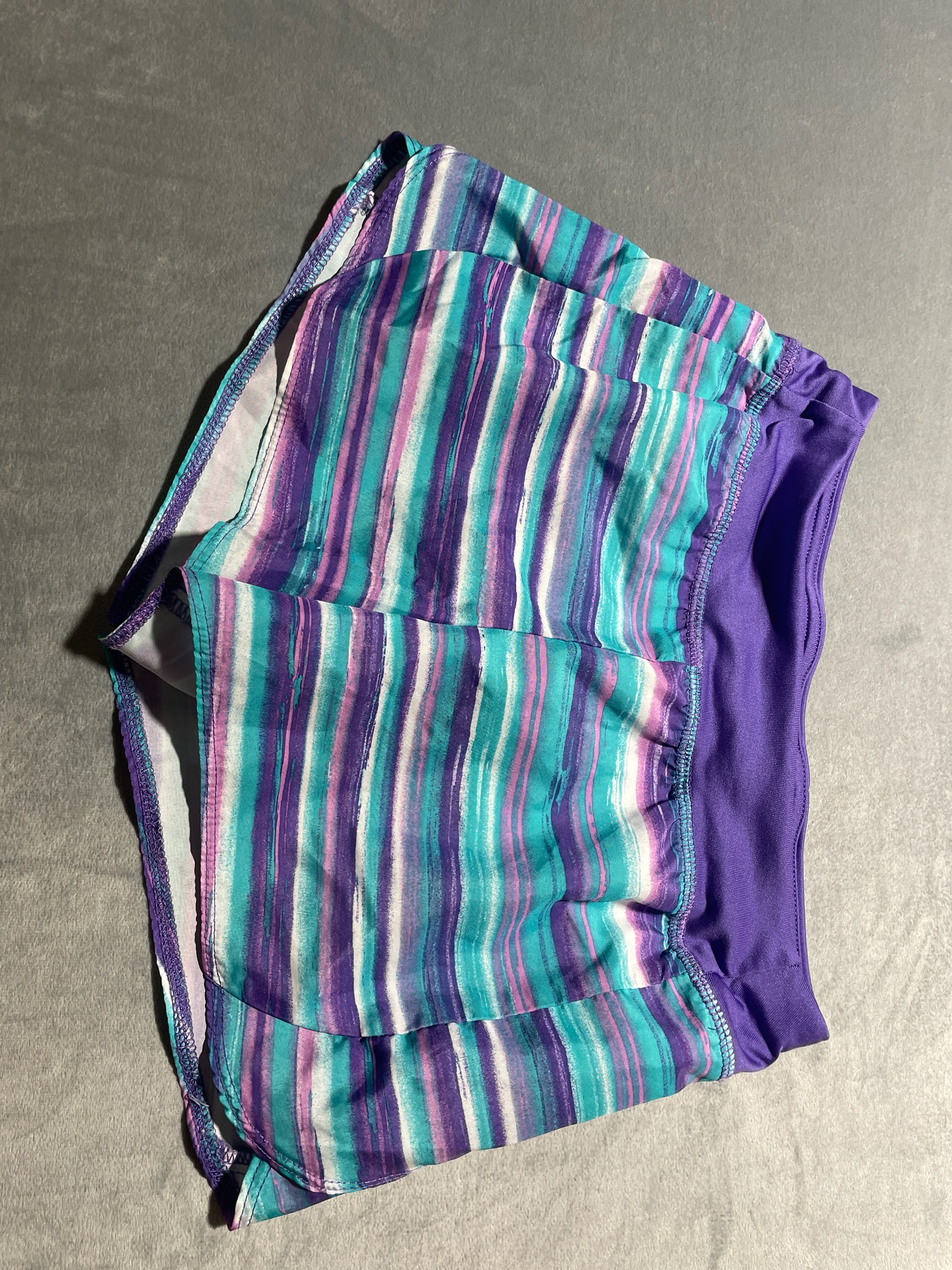 Athletic Works Purple Teal athletic shorts size 7-8