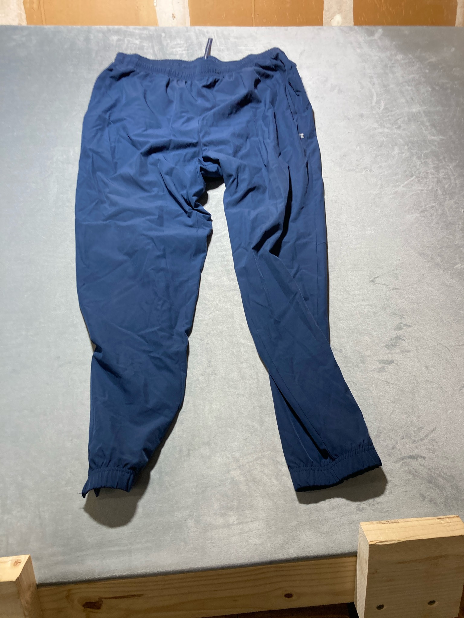 Russell Navy Lightweight Synthetic Track Pants Size L (36-38)