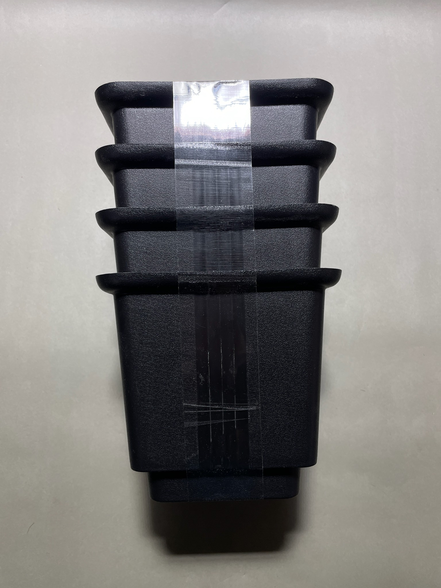 Black Nested Plastic Storage Bins