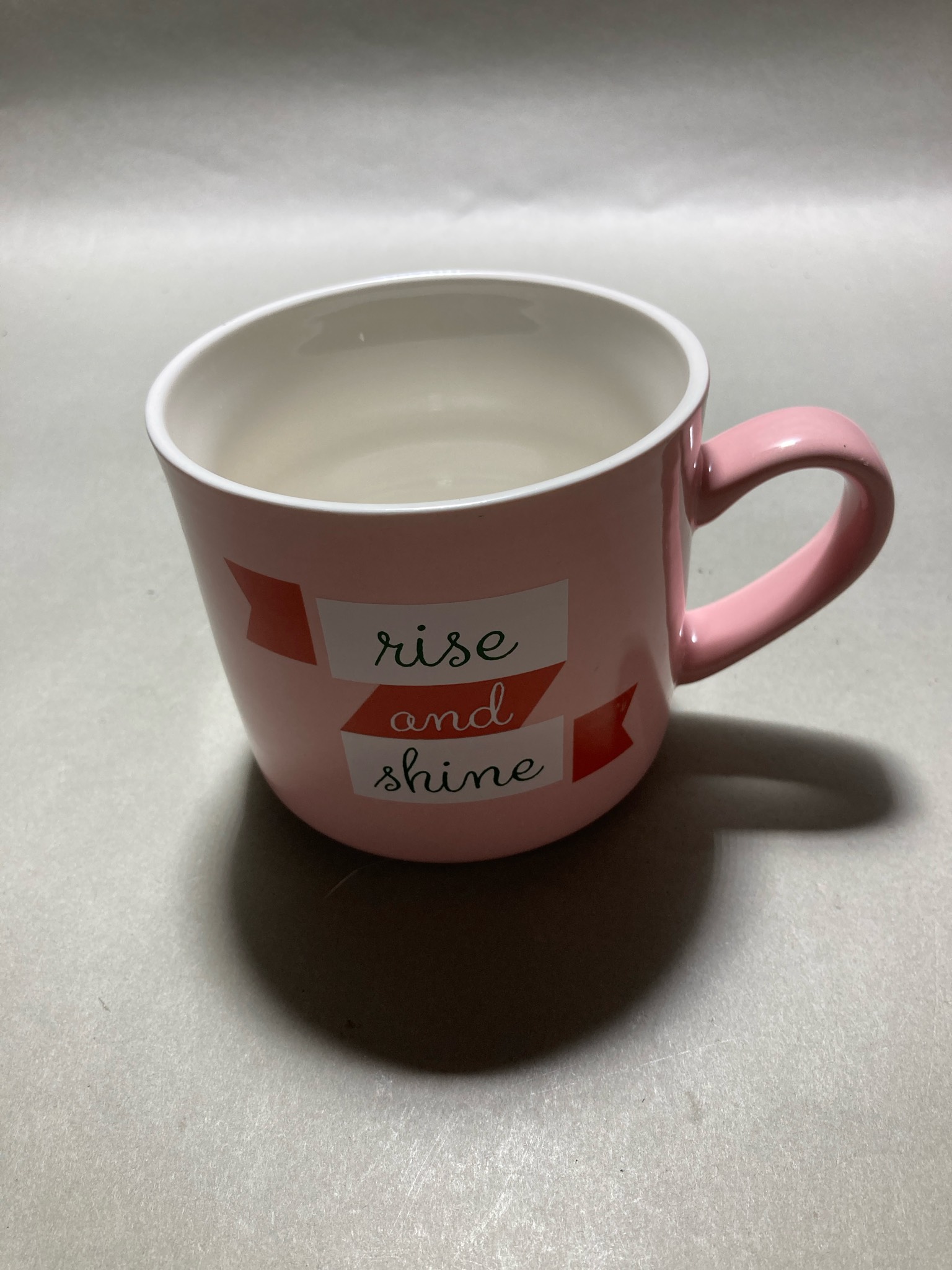 Pink Glazed Ceramic Mug