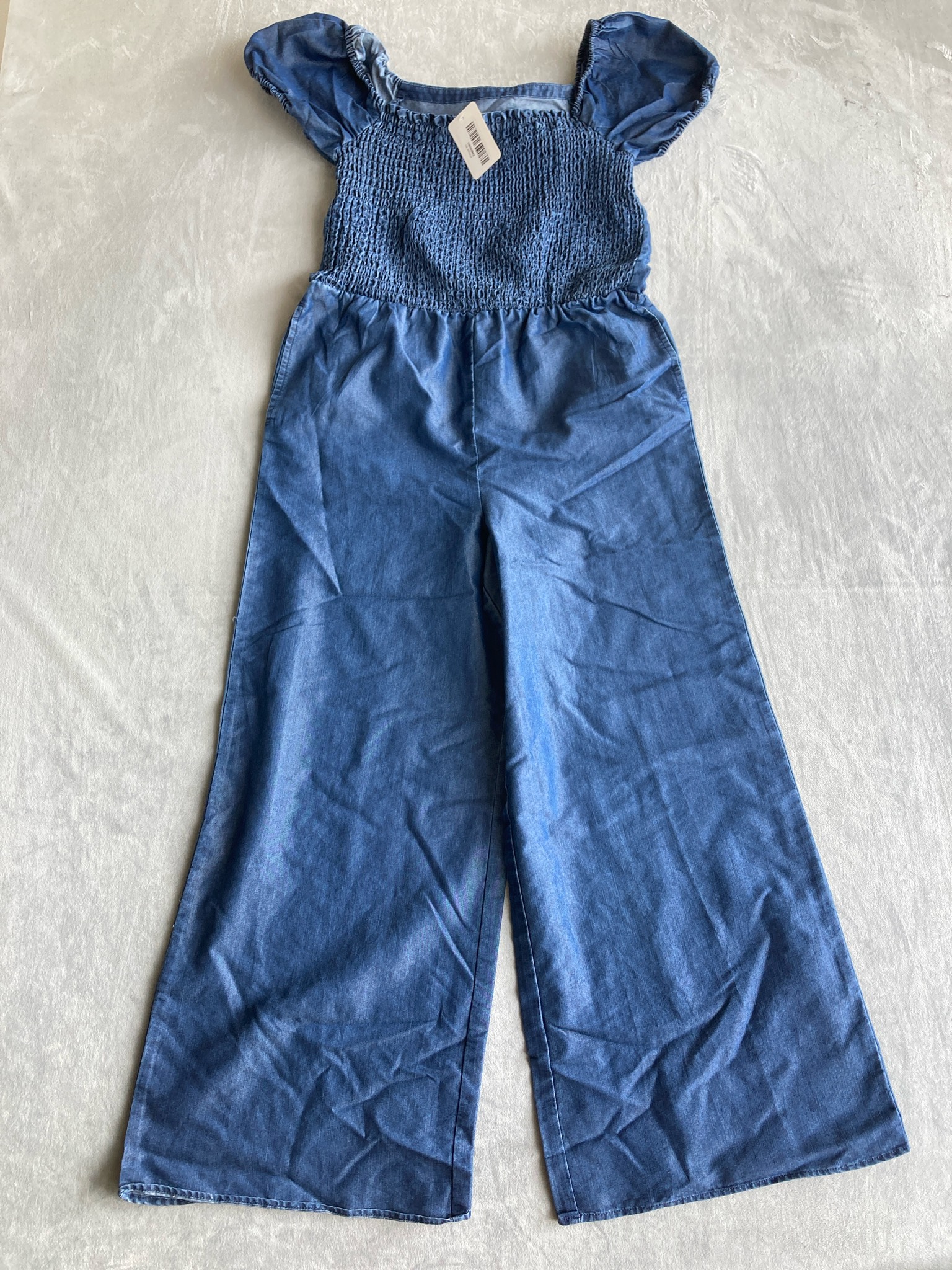 Free Assembly Medium Blue Chambray Jumpsuit Size XXL (18)