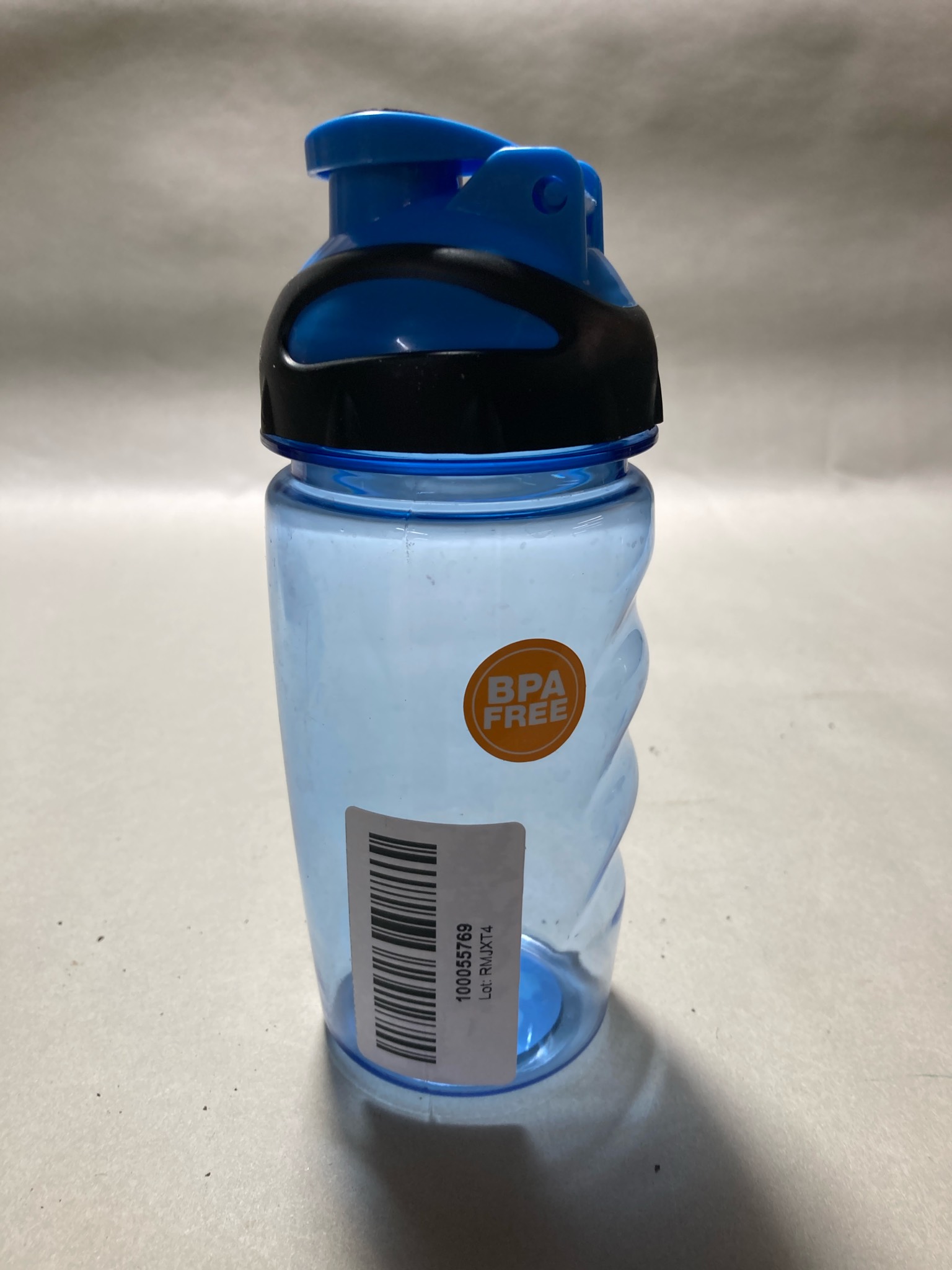 Blue Plastic Sport Water Bottle