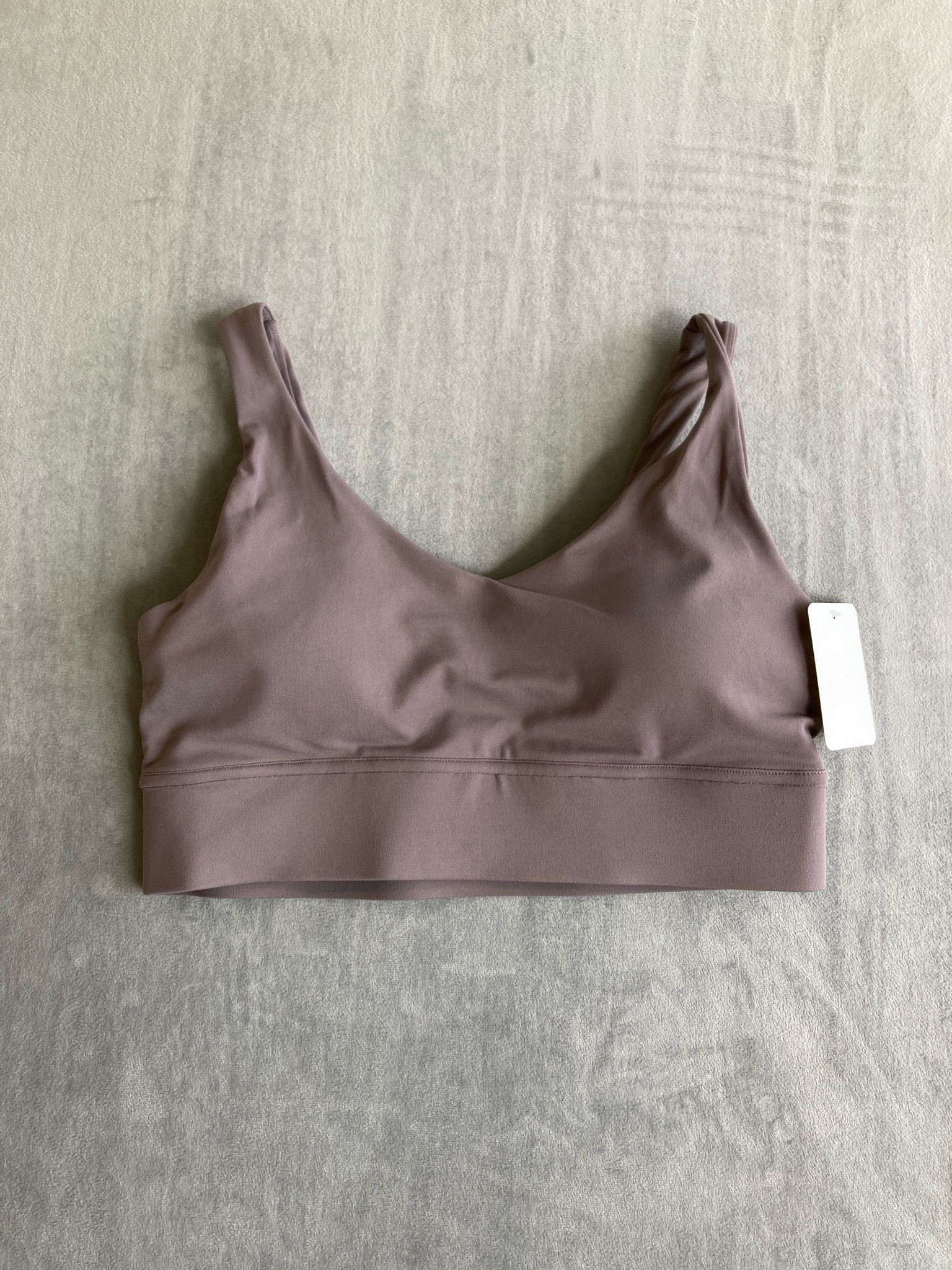 Tiger Marks Dusty Mauve Stretch Knit Sports Bra Size XL