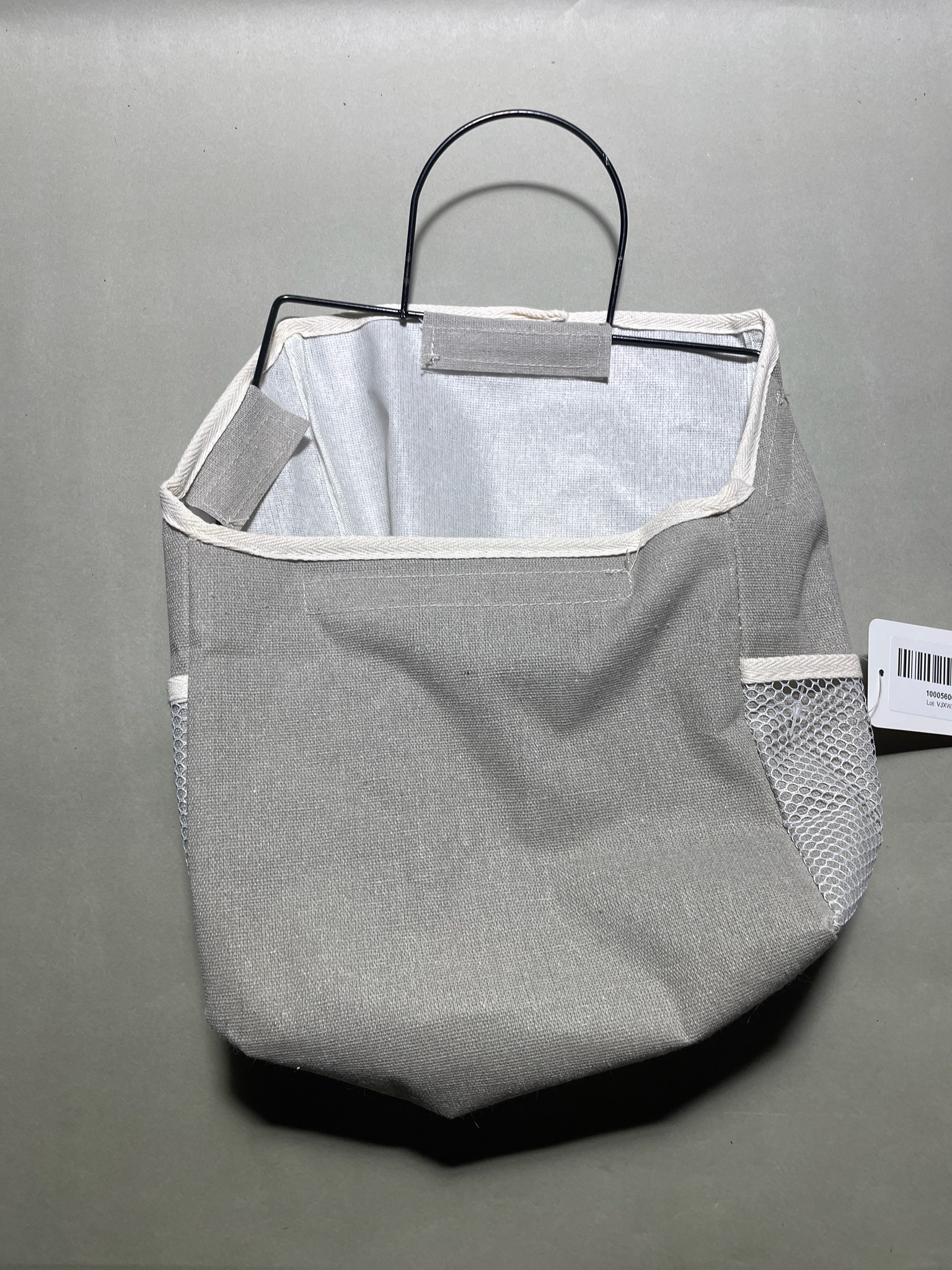 Light Gray Woven Hanging Organizer