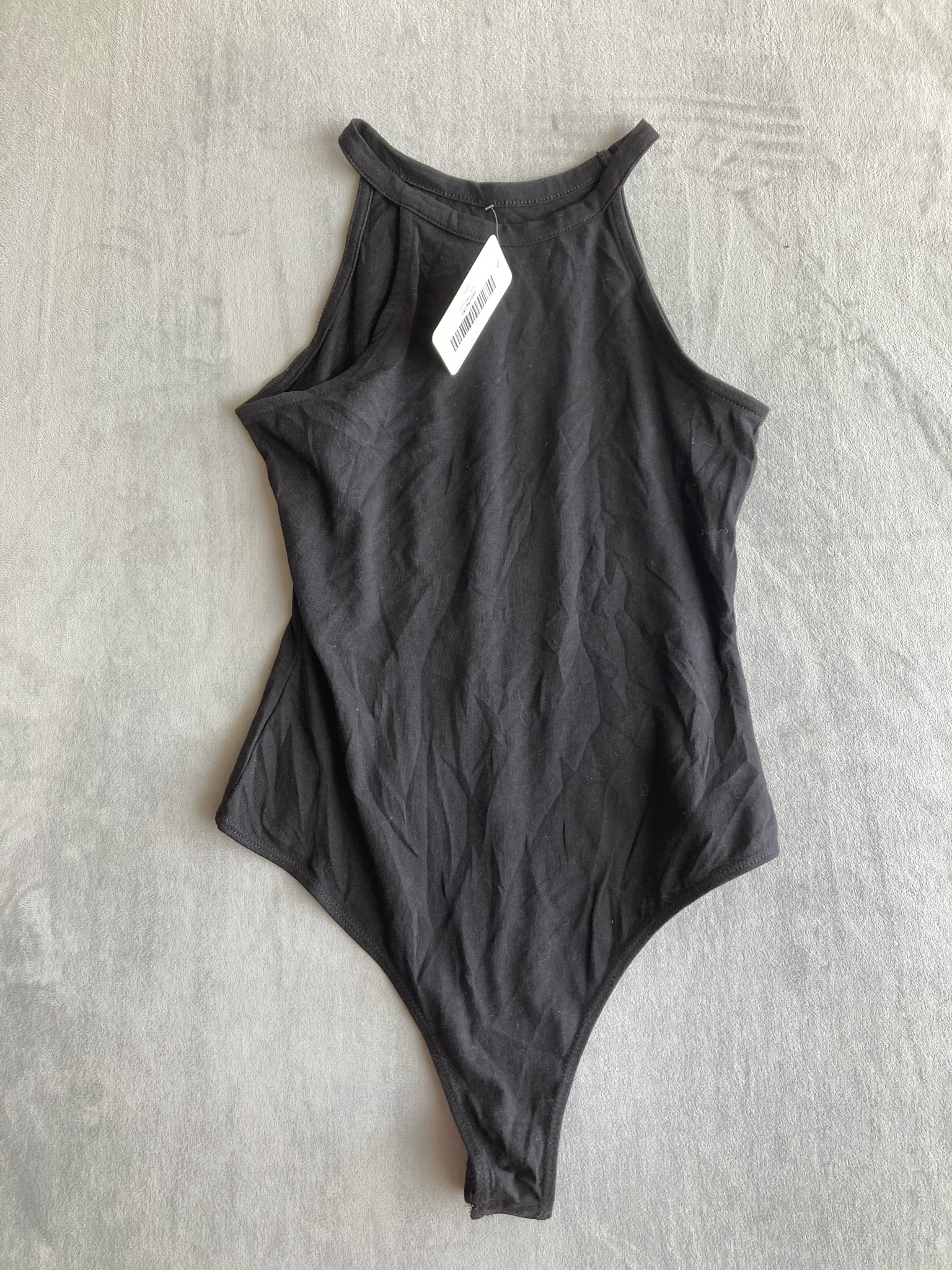 Avelo Black Cotton Blend Bodysuit Size Small