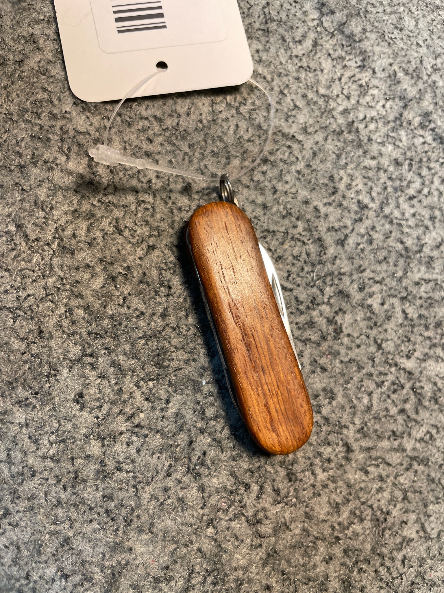 Brown Wood Handle Multi-Tool Pocket Knife