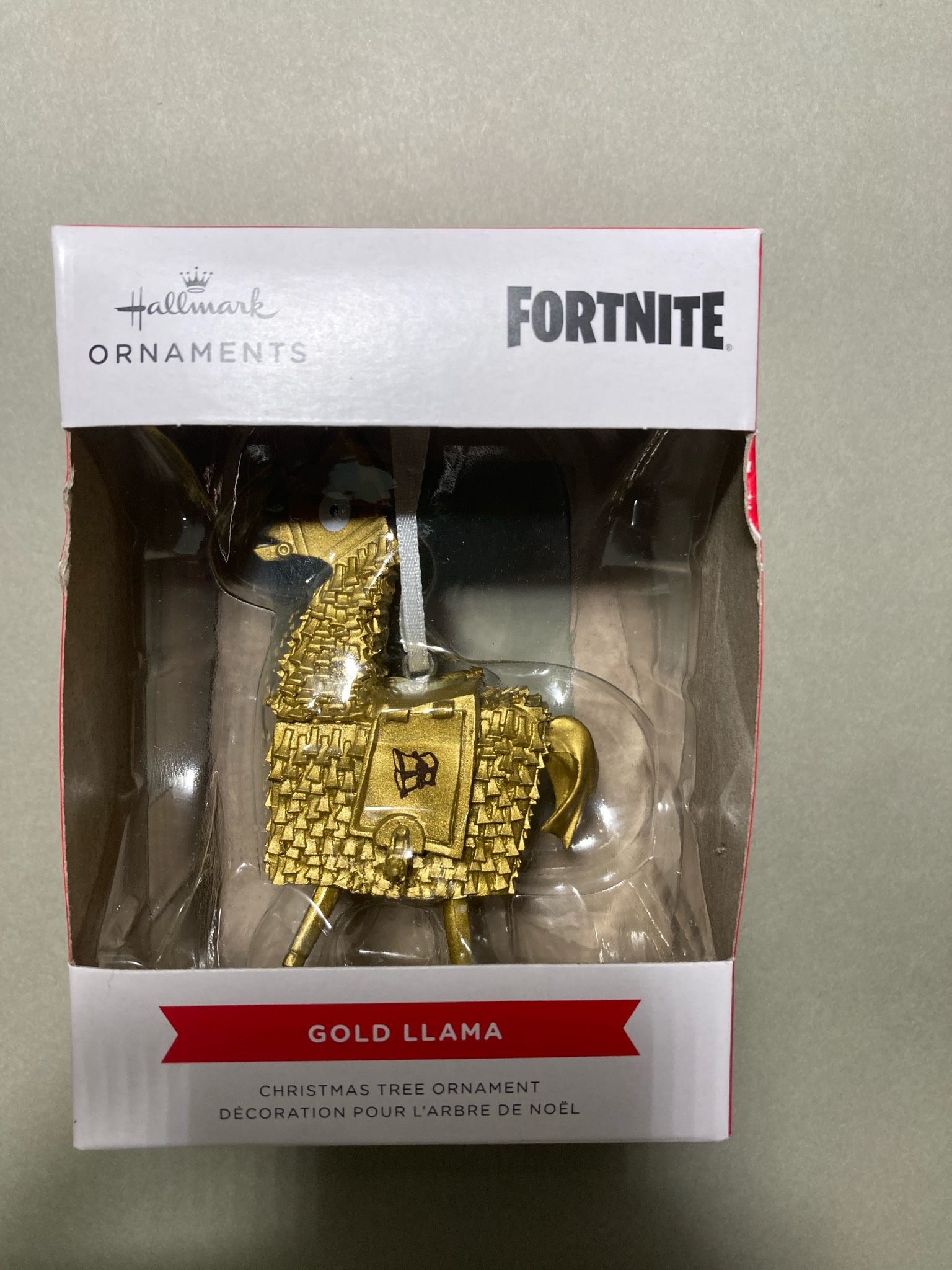 Hallmark Metallic Gold Llama Ornament