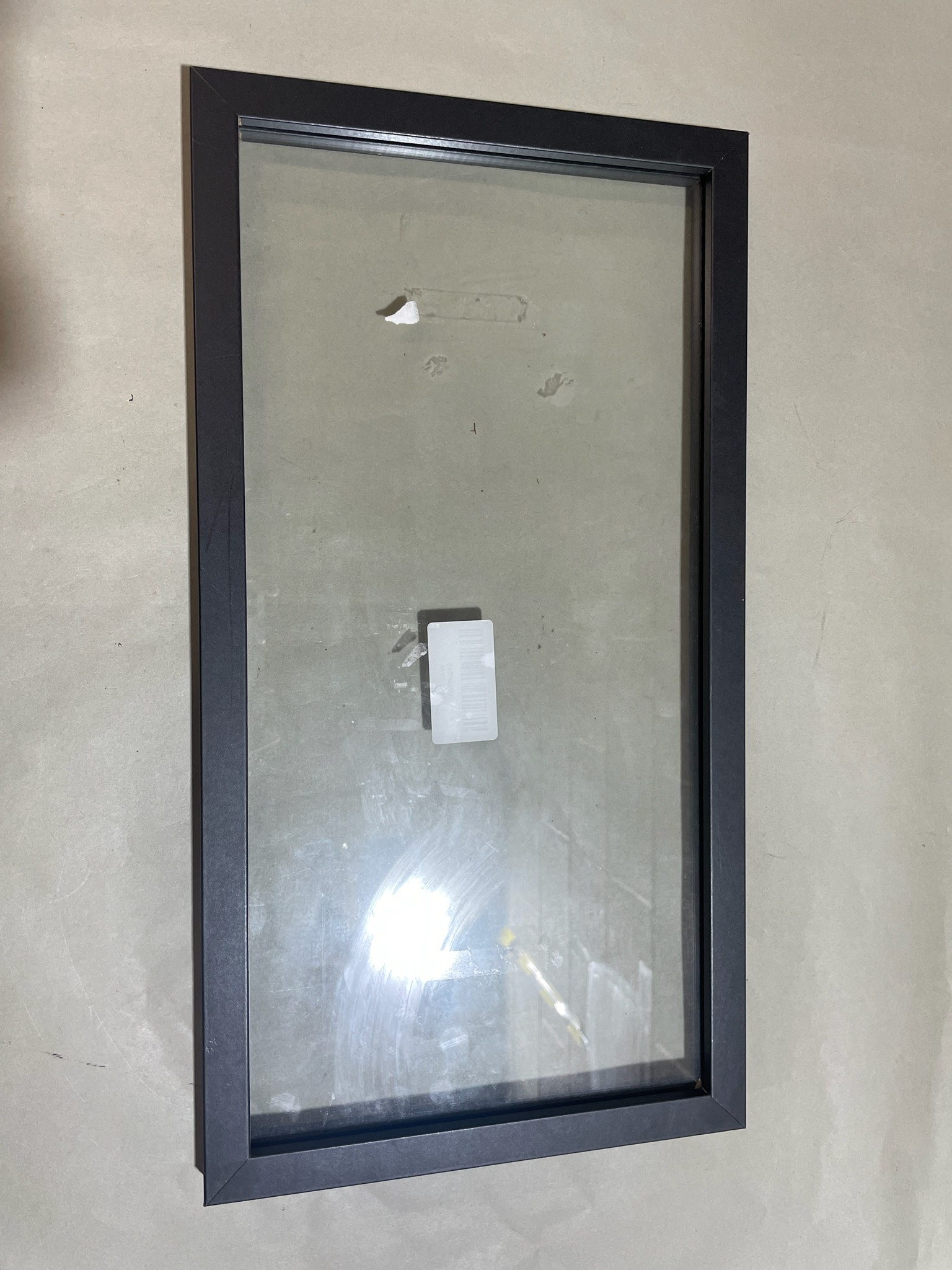 Black Rectangular Glass Picture Frame