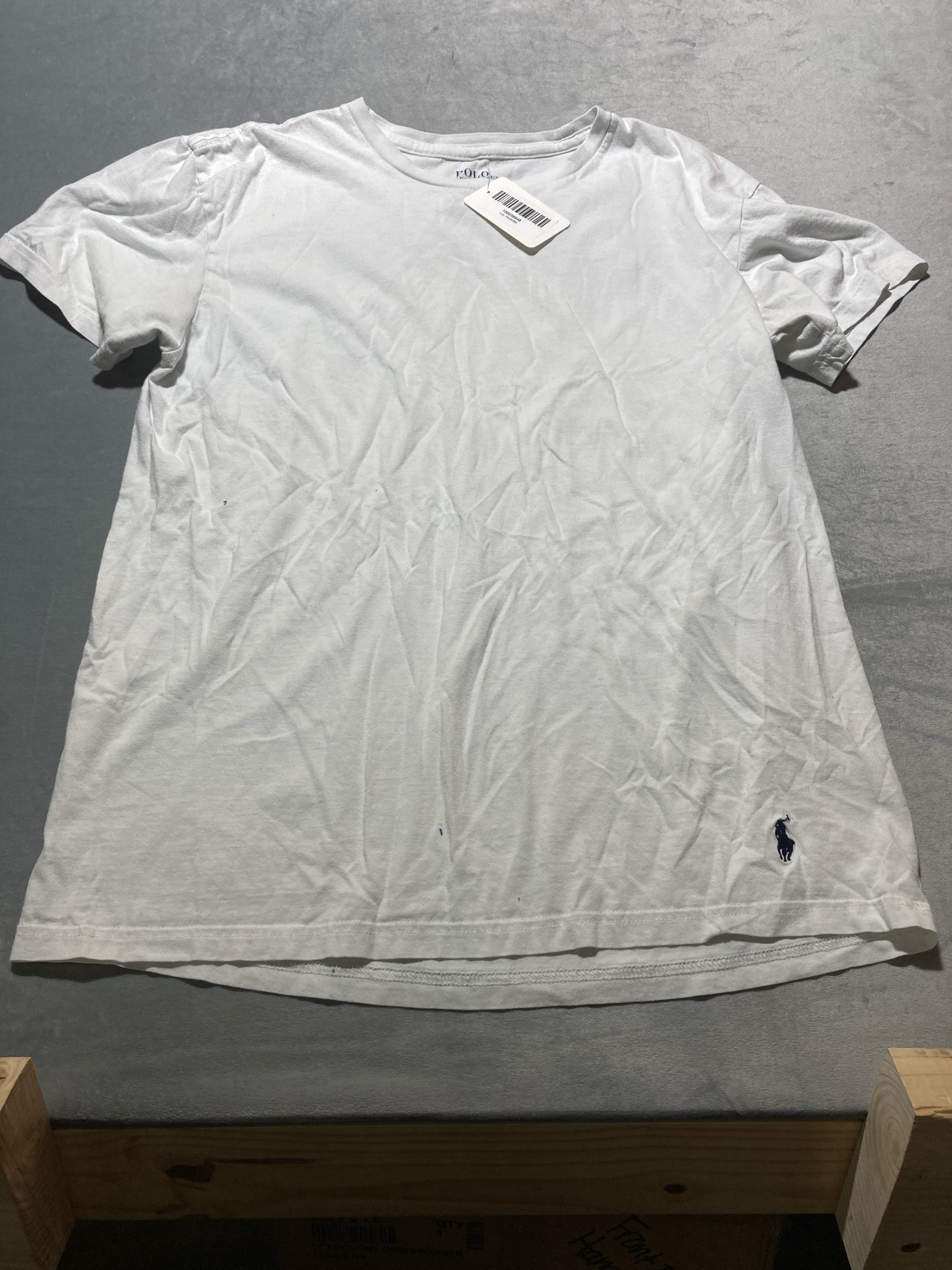 Polo Ralph Lauren White Cotton T-Shirt Size Medium