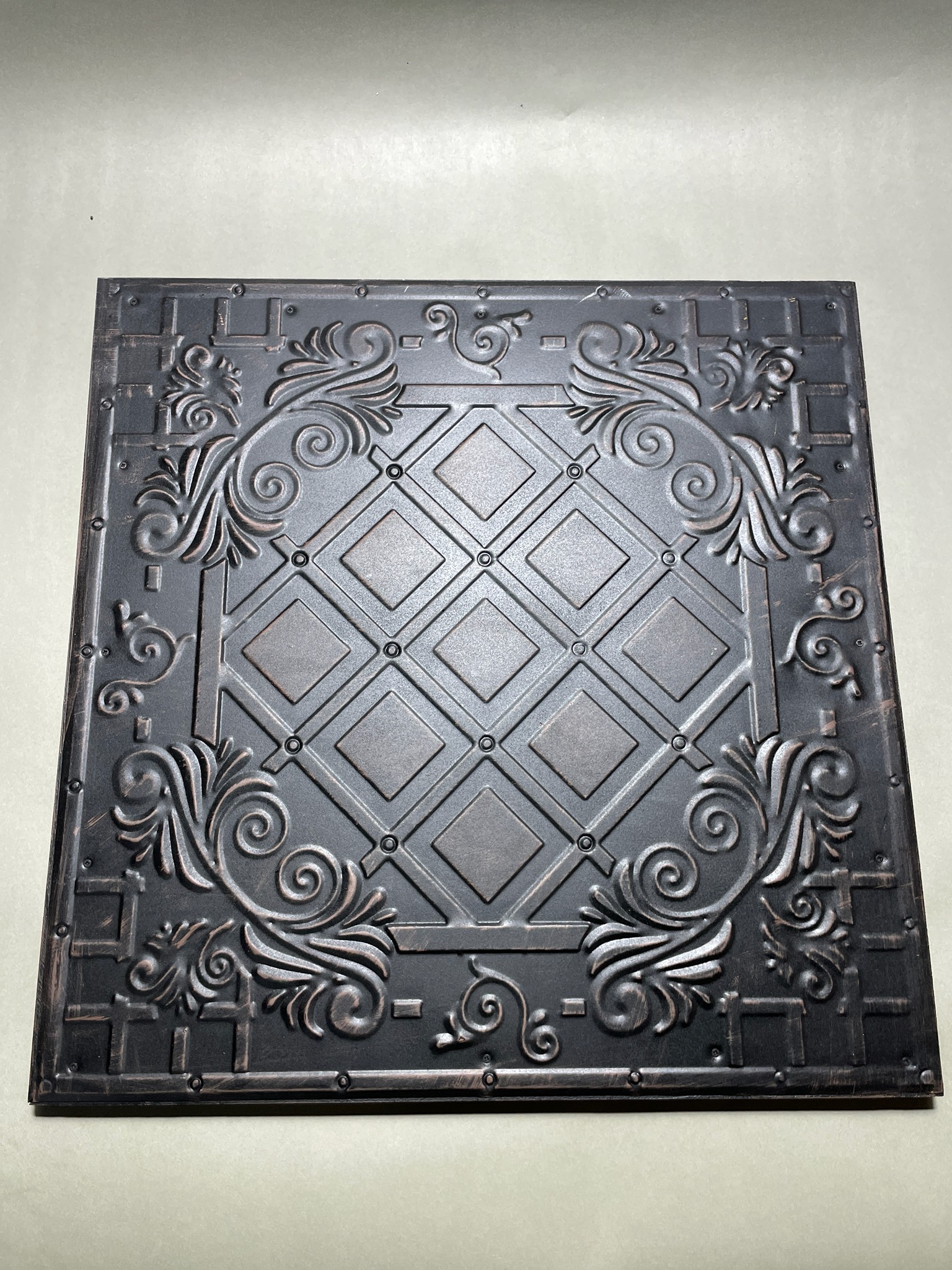 Bronze Framed Embossed Wall Panel