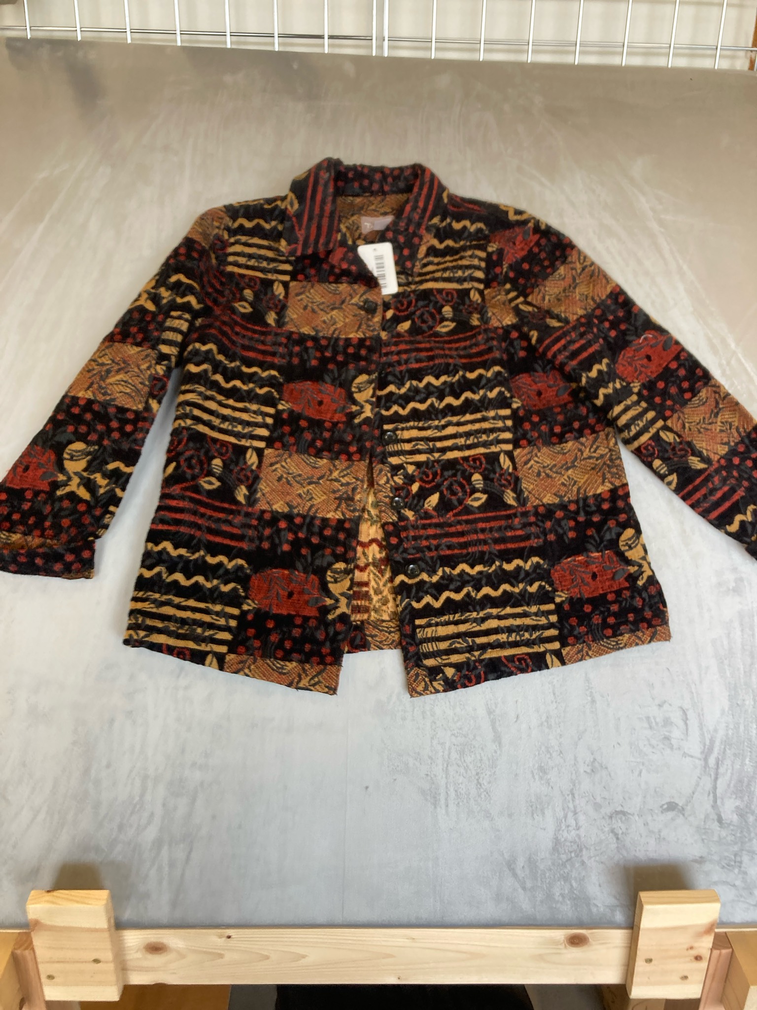 TanJay Multicolor Woven Tapestry Jacket Size M