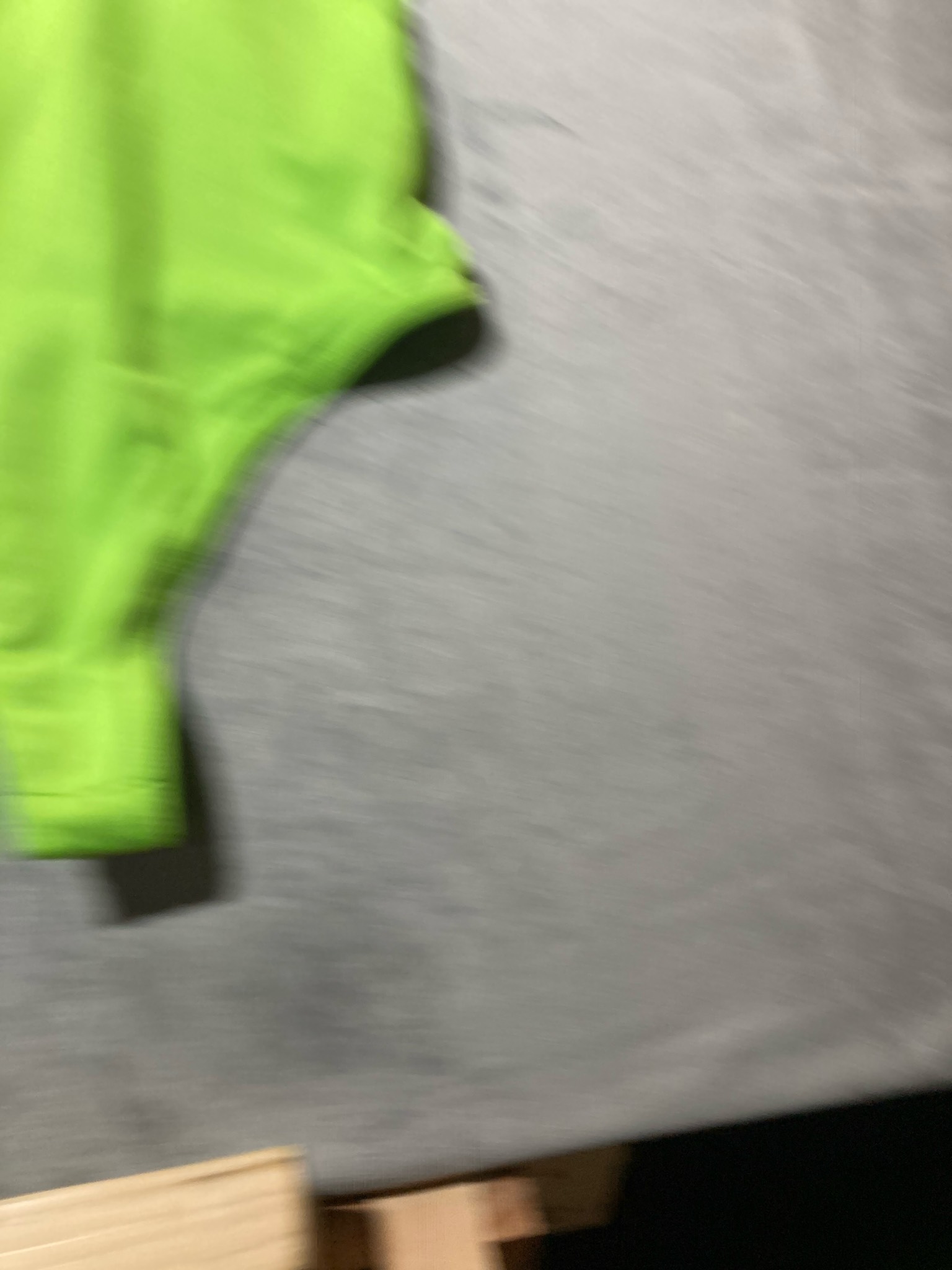 Neon Green Synthetic One-Piece Swimsuit
