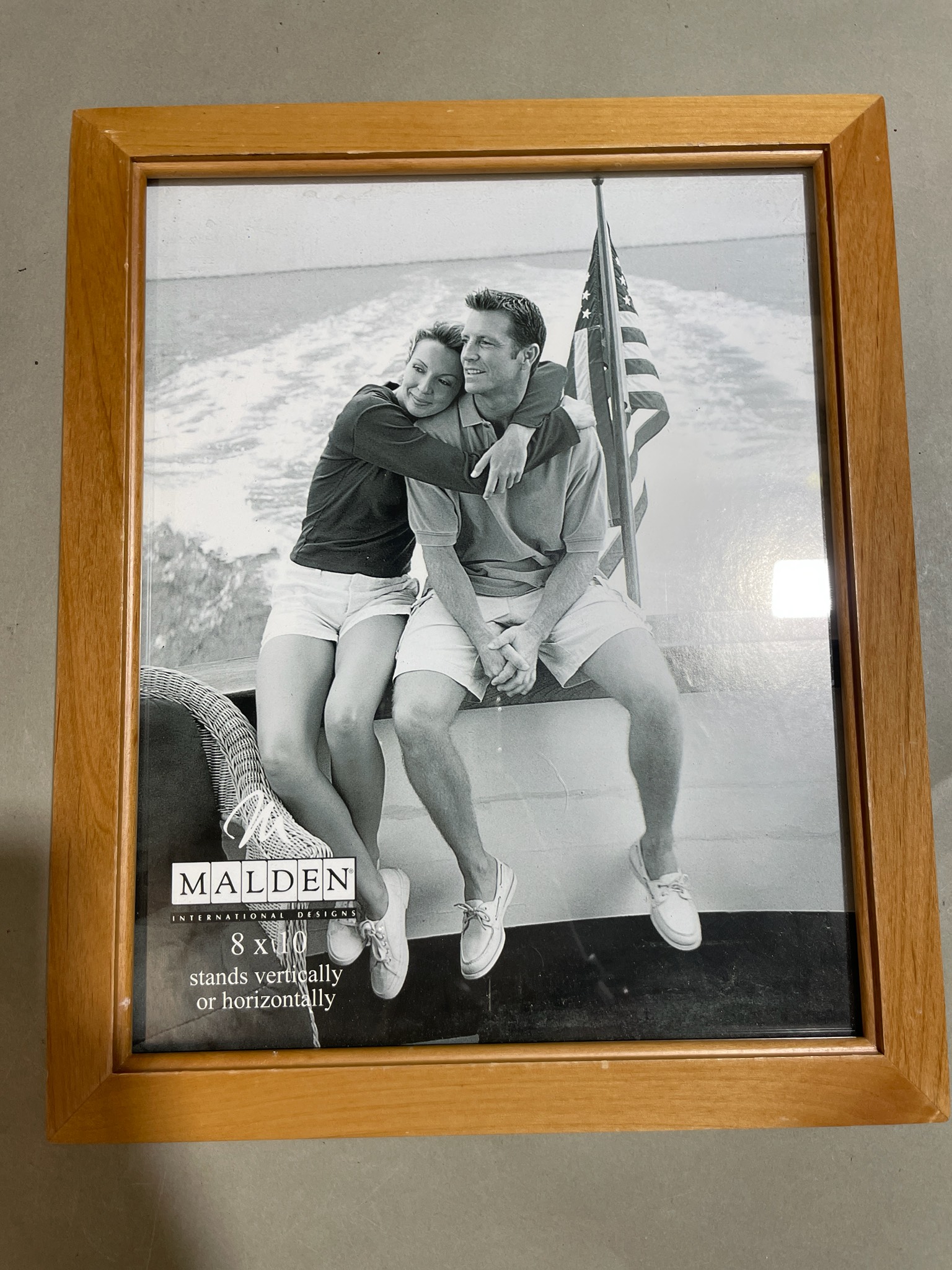 Malden Light Brown Beveled Wood Picture Frame Size 8 x 10