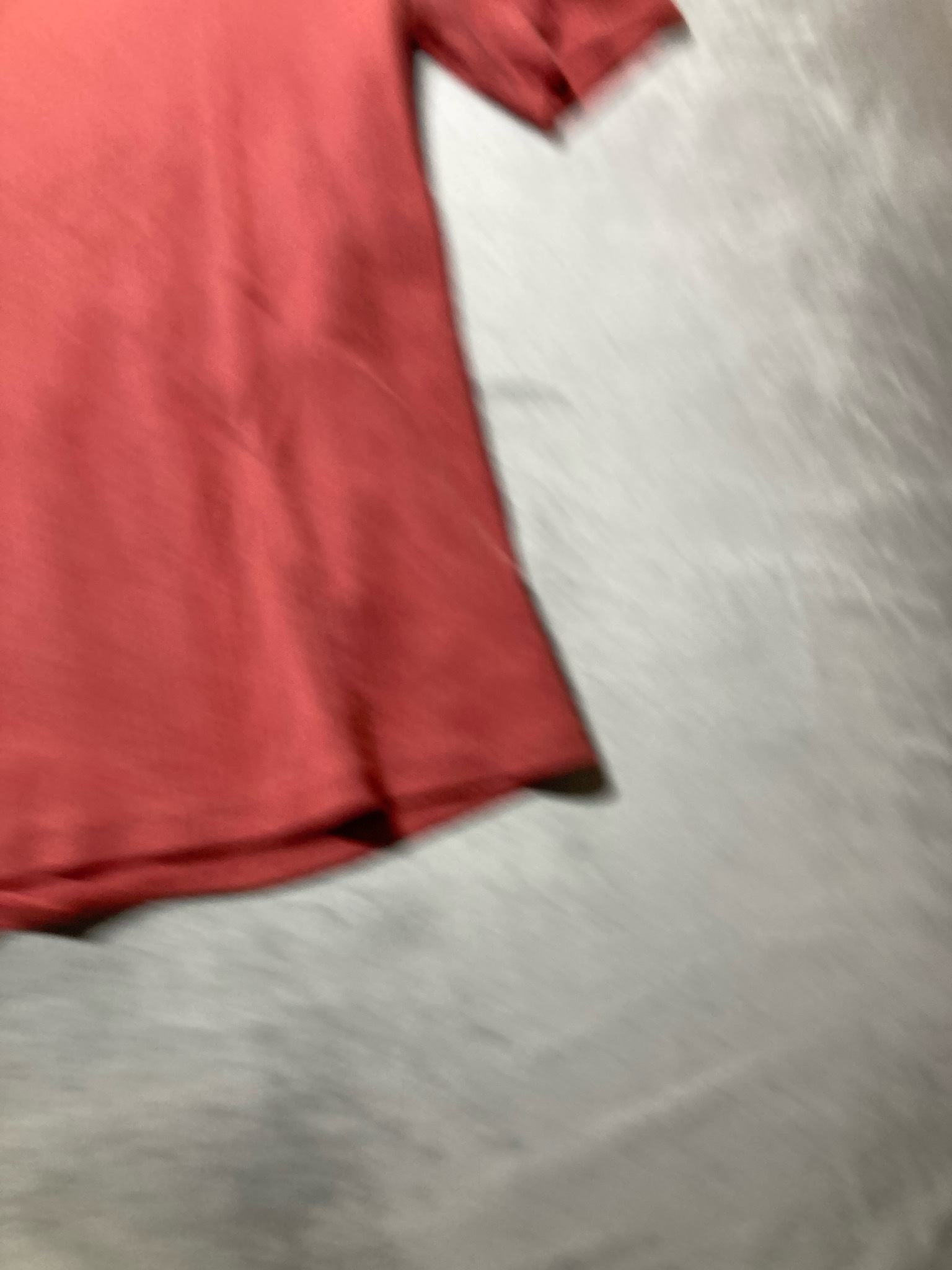 A New Day Rust Ribbed Knit T-Shirt Size Small