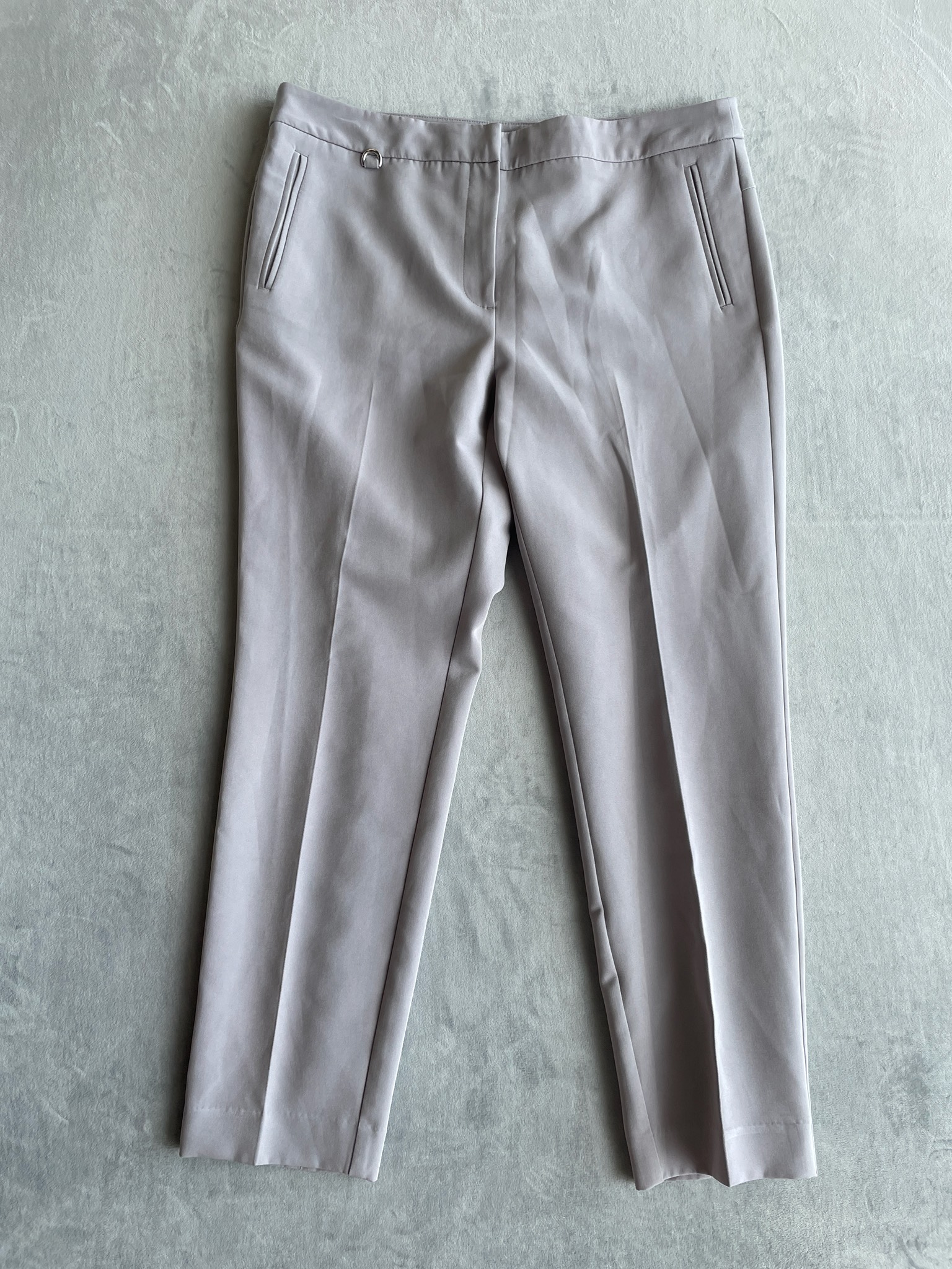 Adrianna Papell Light Taupe Woven Dress Pants Size US 10