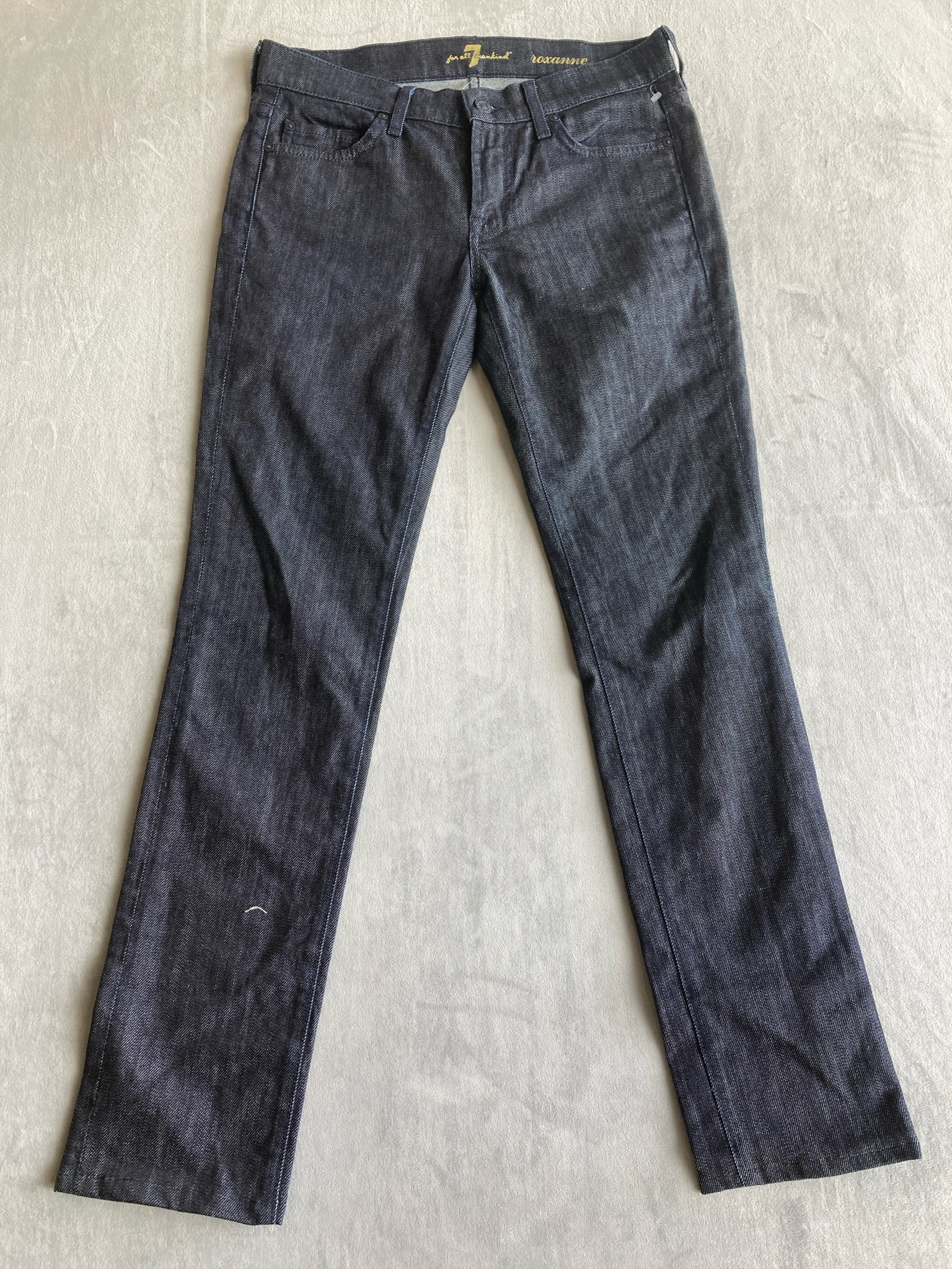 7 For All Mankind Dark Indigo Denim Jeans Size Size 27
