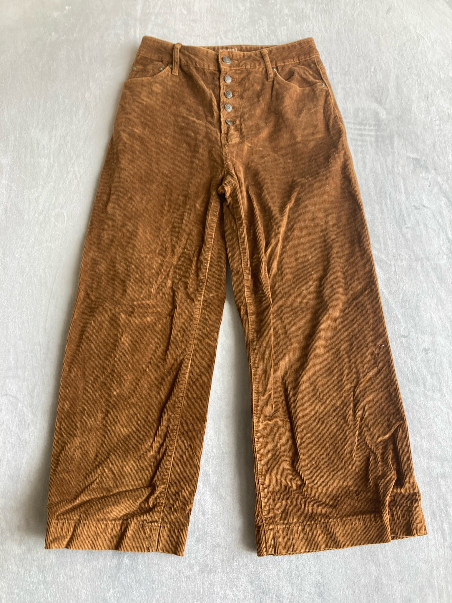 Time and Tru Caramel Brown Corduroy Pants