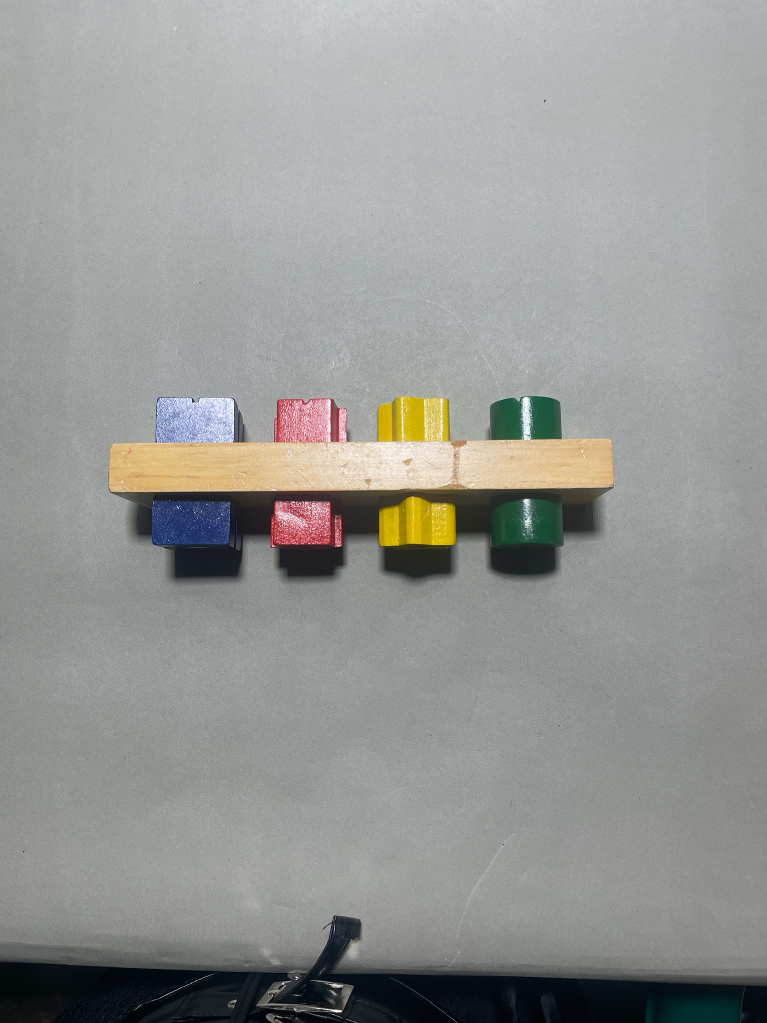 Natural Wood Shape Stacking Toy