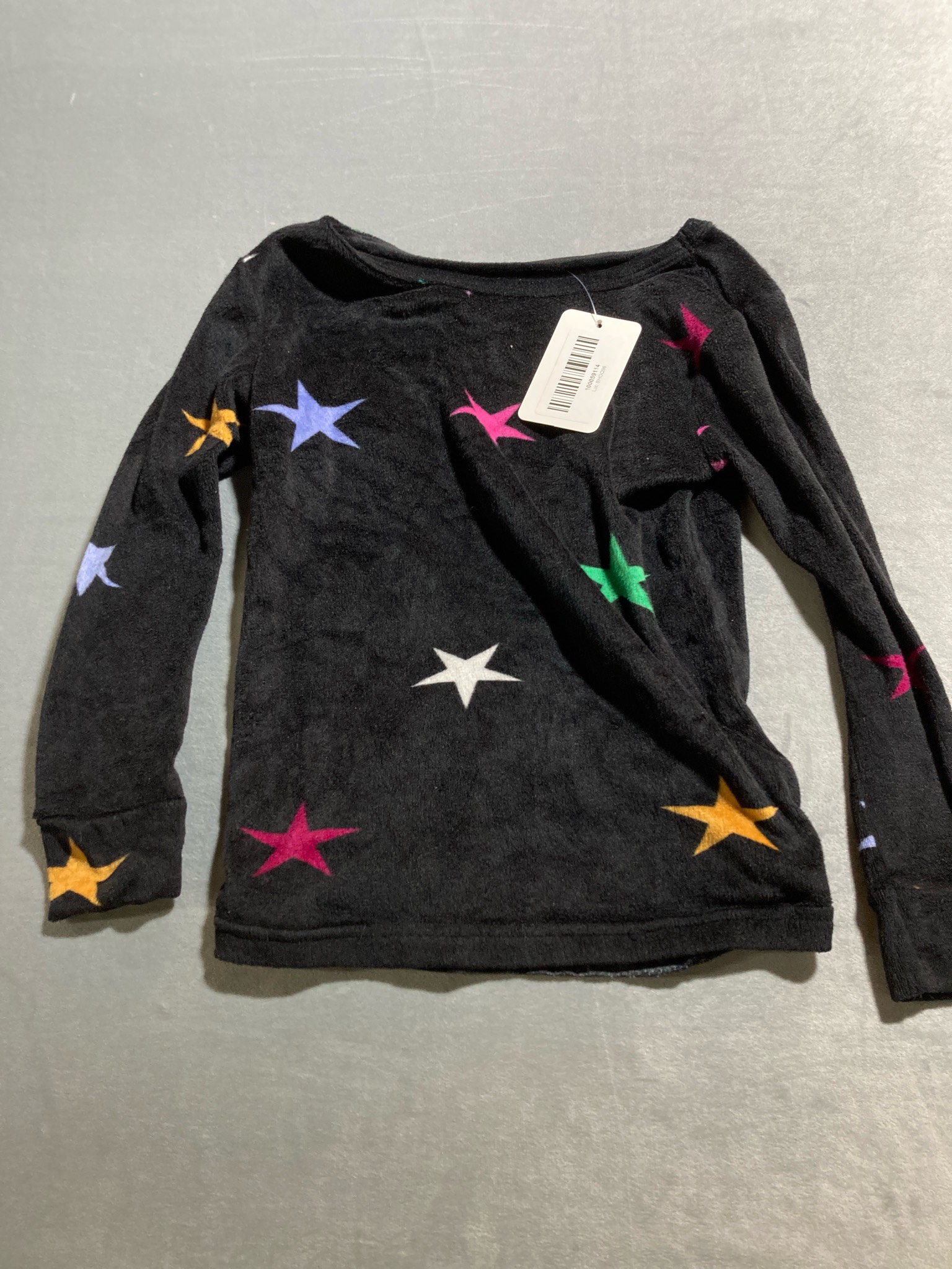 Black Multicolor Star pj top size 5T