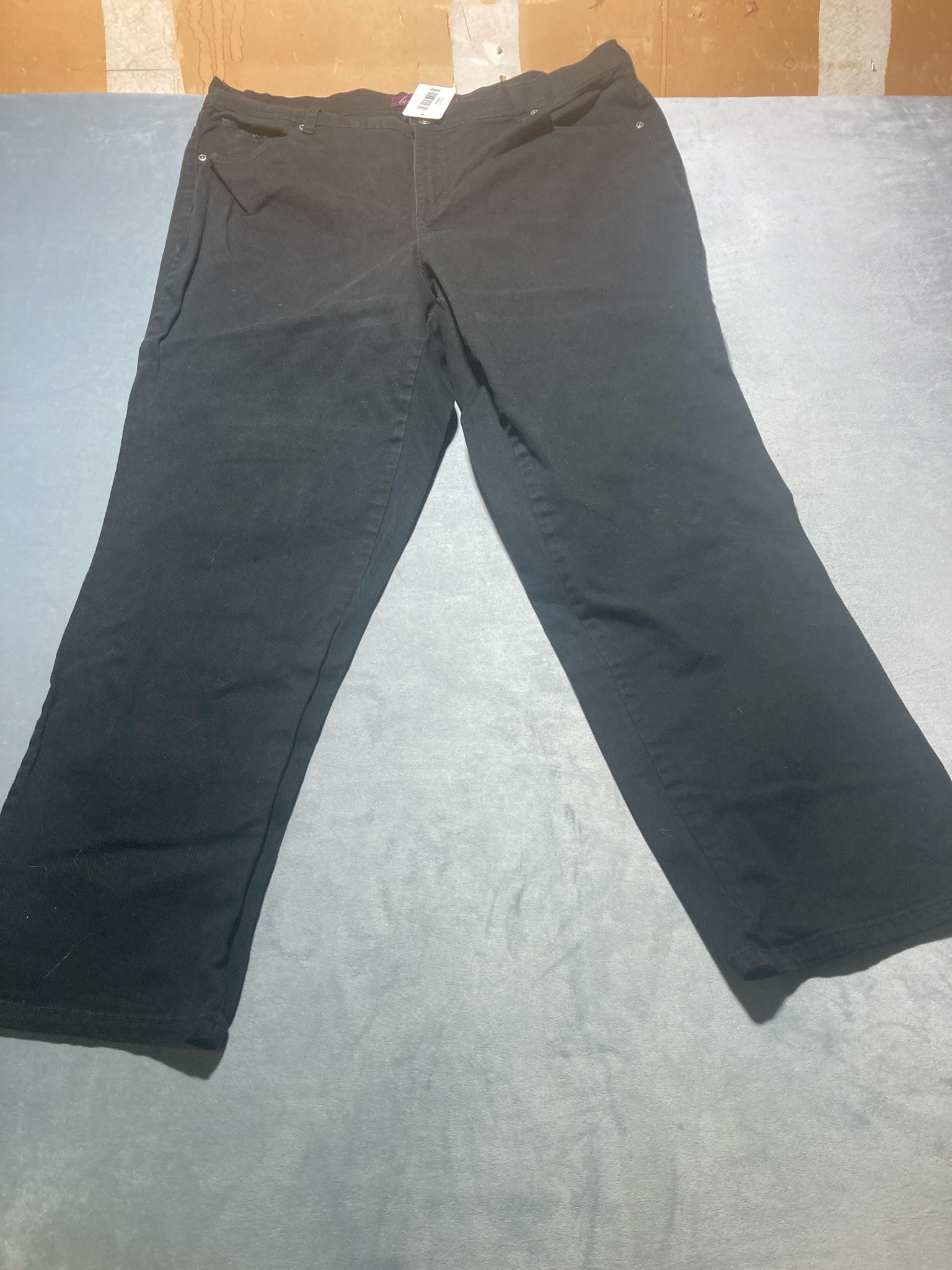 Gloria Vanderbilt Black Straight Leg Pants Size 18W