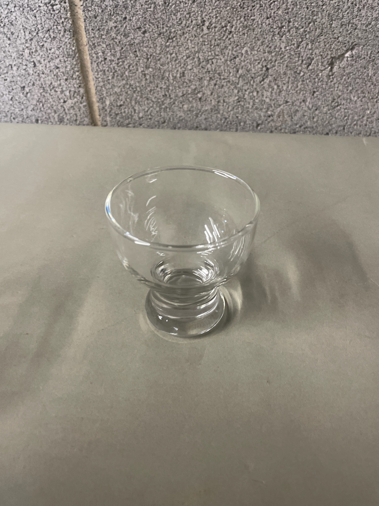 Clear Footed Dessert Bowl