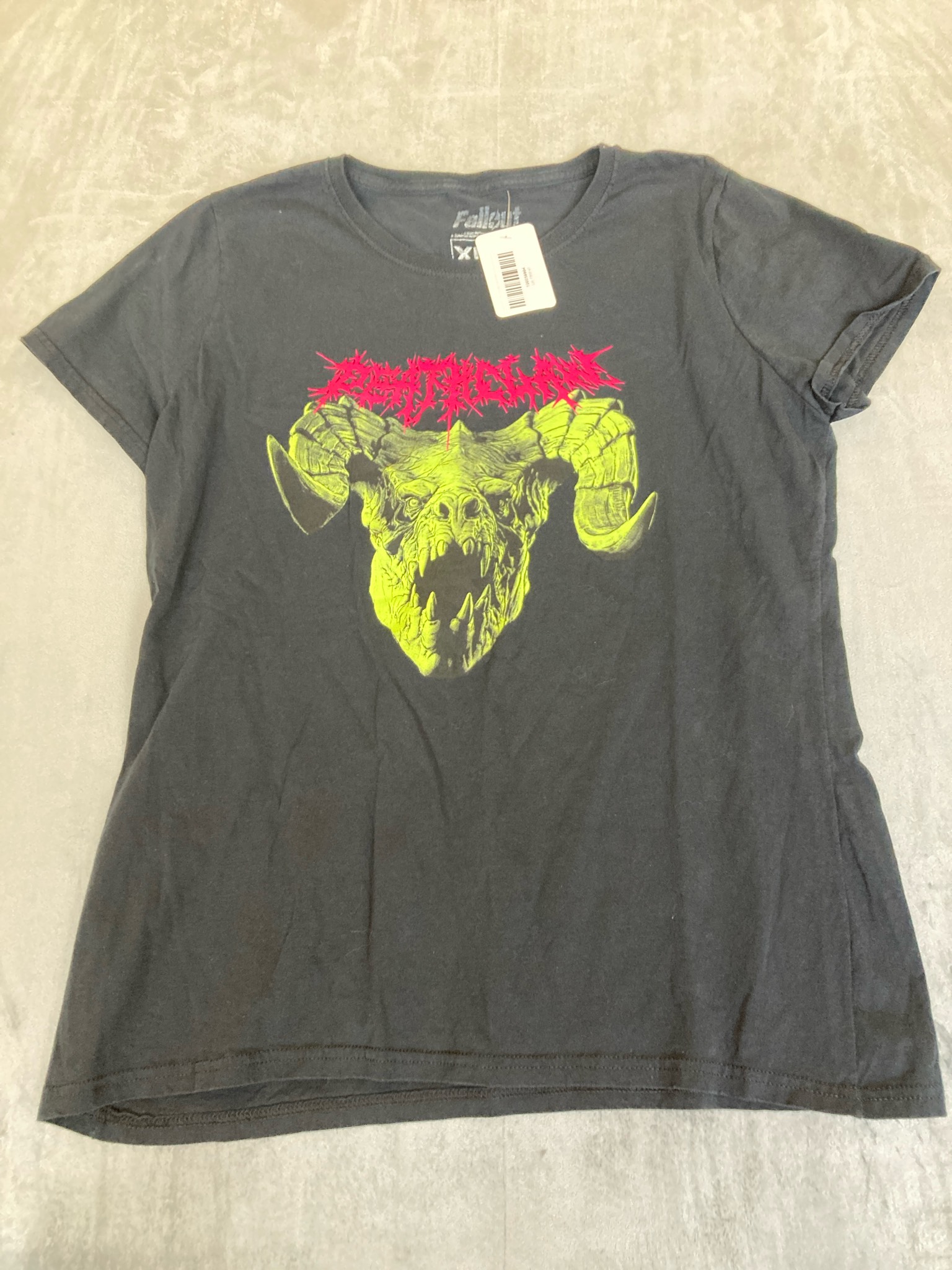 Fallout Black Graphic Cotton T-Shirt Size XL
