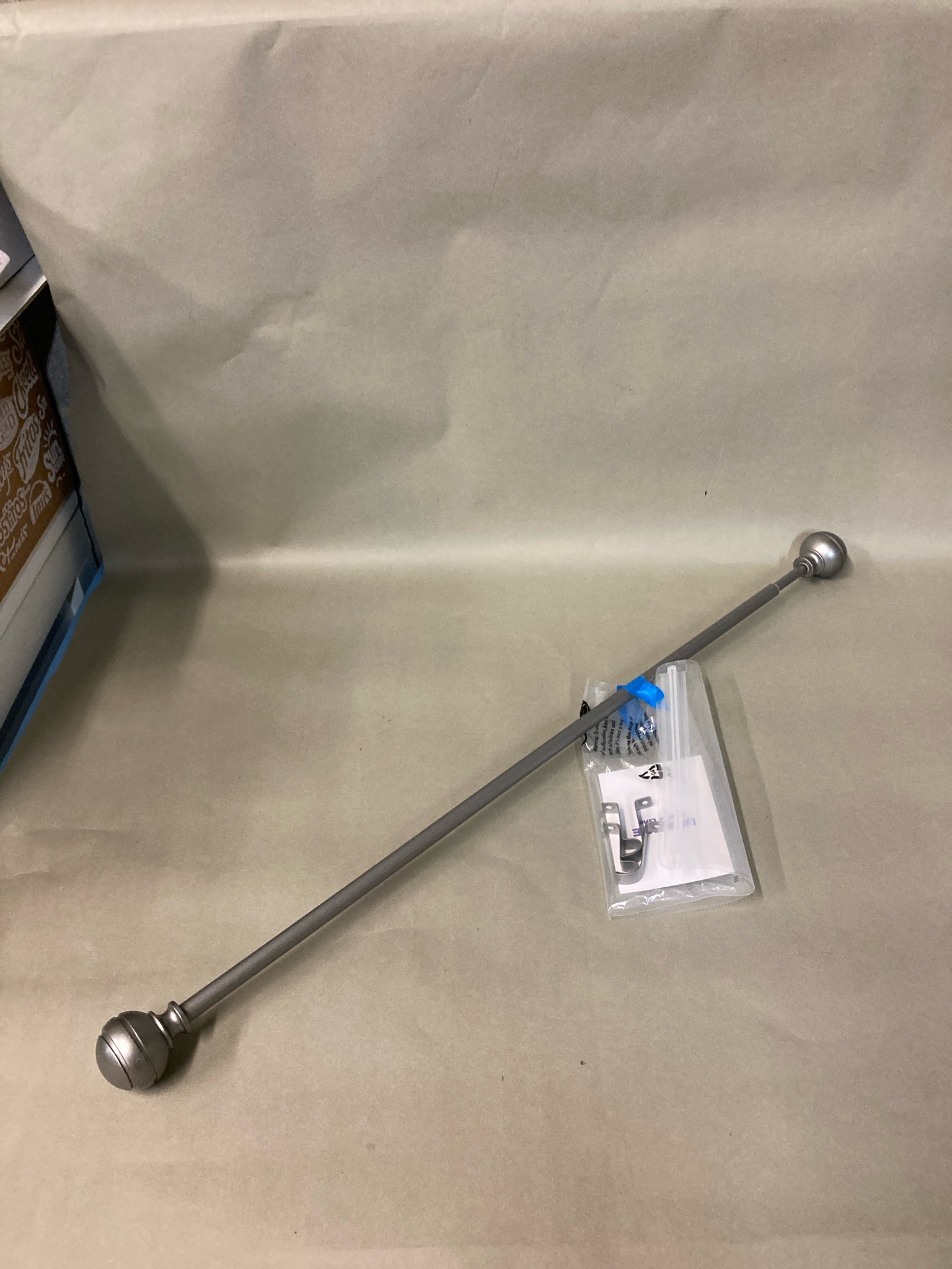 BestWe Pewter Decorative Curtain Rod