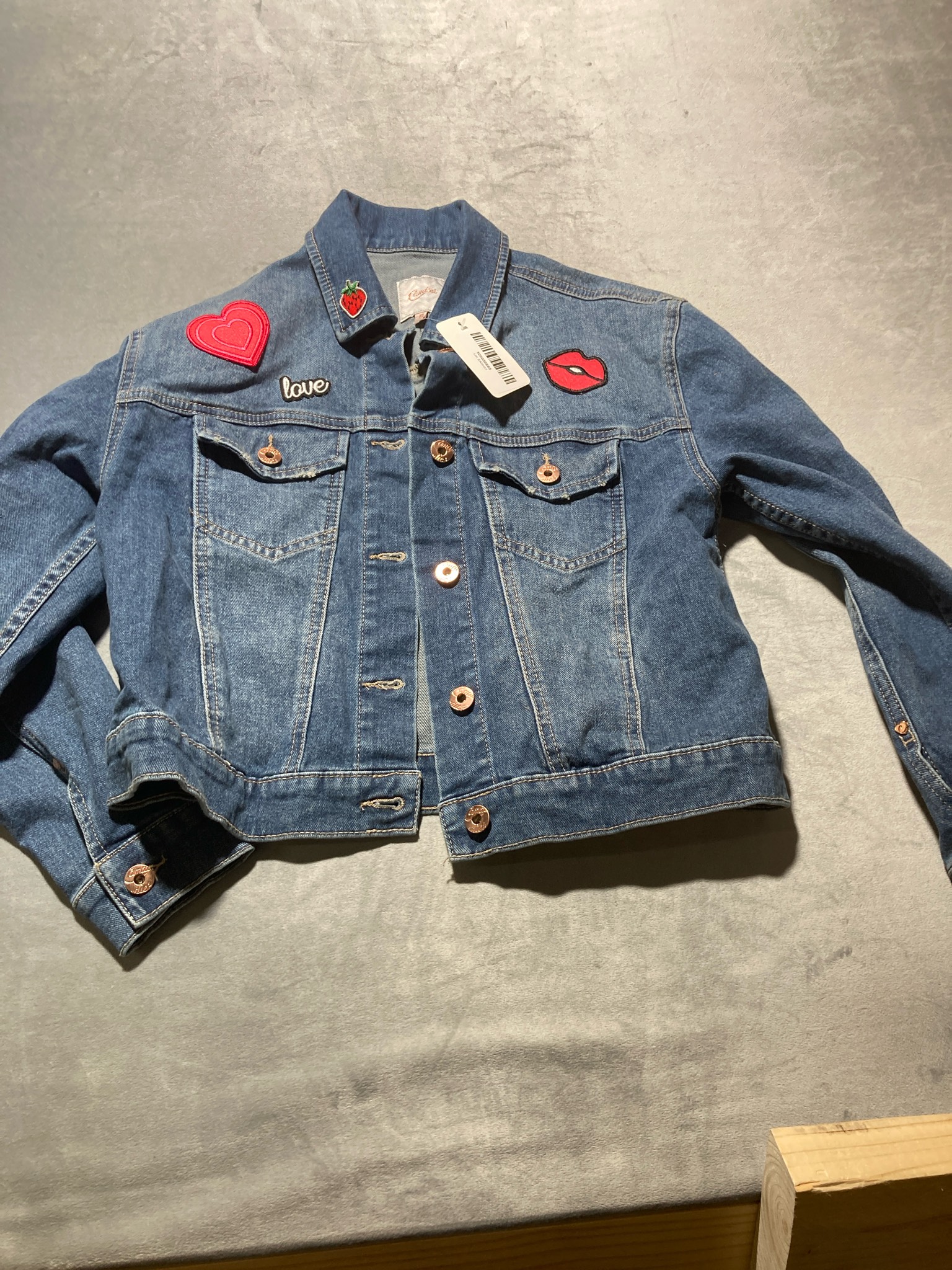 Candie's Blue Denim Jacket Size XS