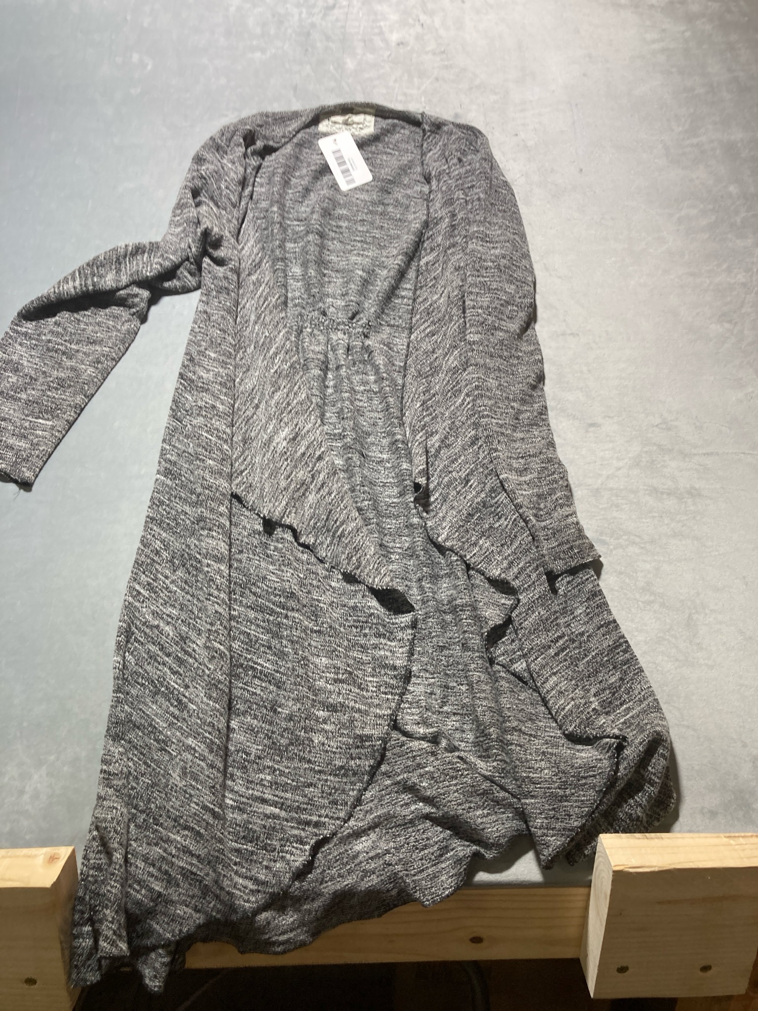 Tapio Gray Marled Knit Cardigan