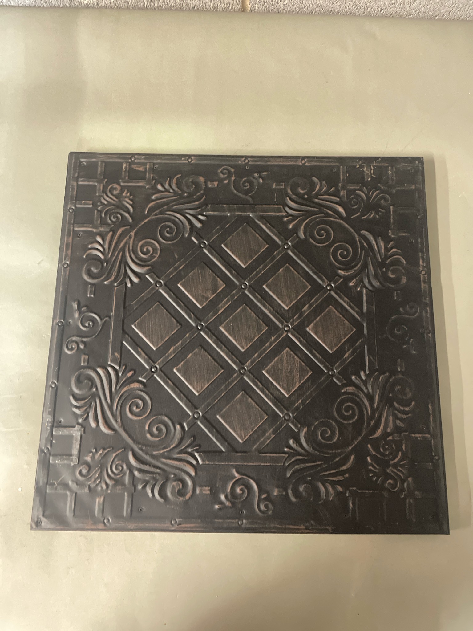 Dark Bronze Embossed Wall Panel