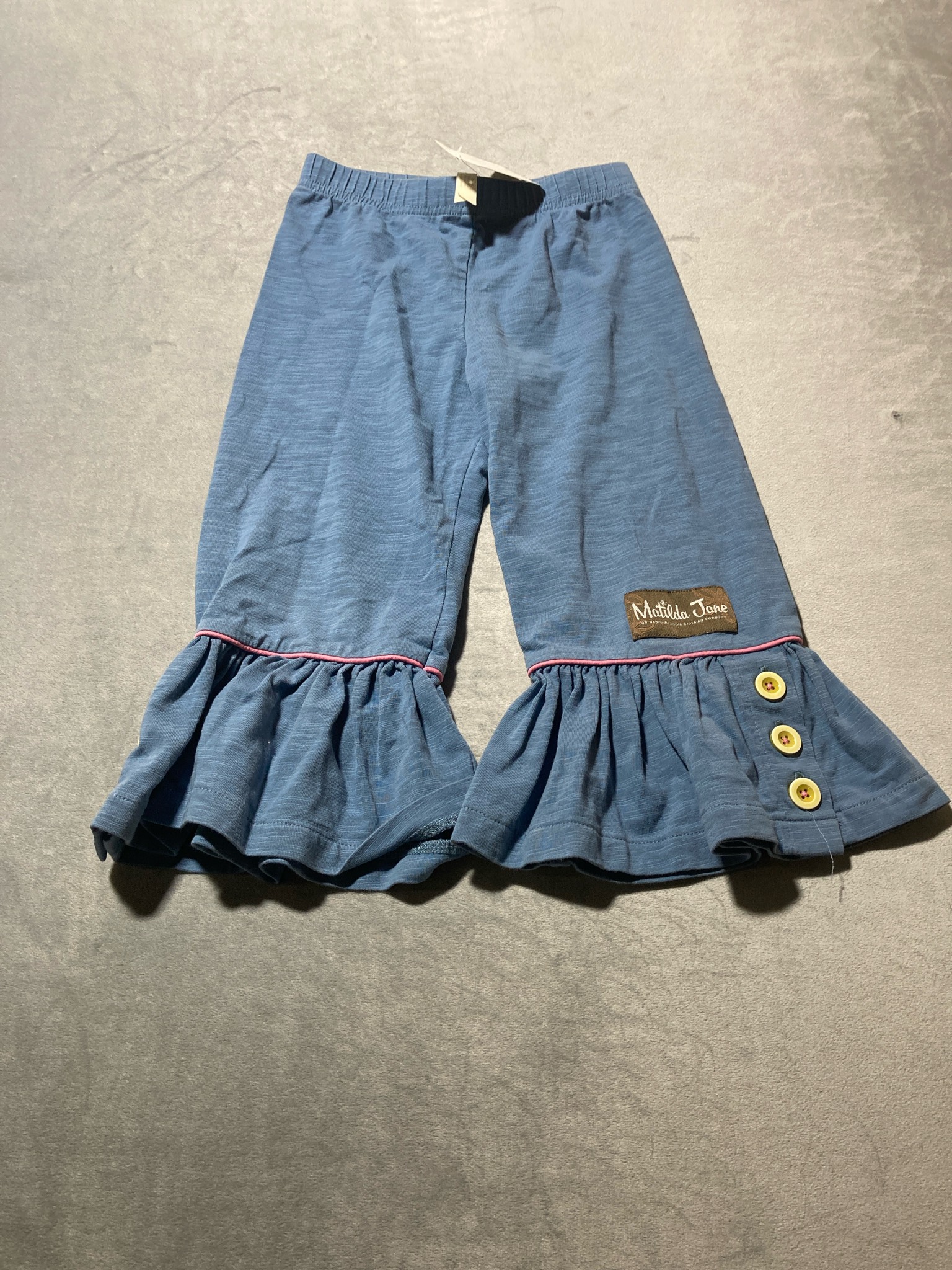 Matilda Jane Blue Knit Leggings Size 4