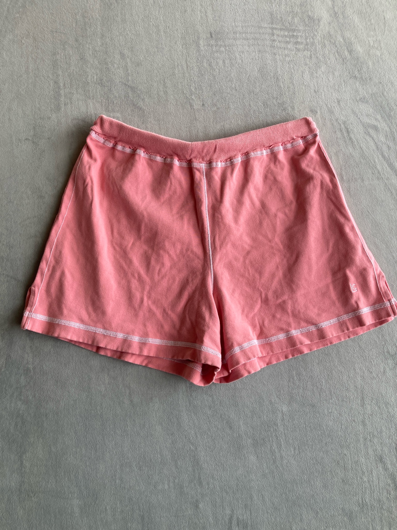 Liz Claiborne Coral Cotton-Spandex Knit Shorts Size Medium (10/12)